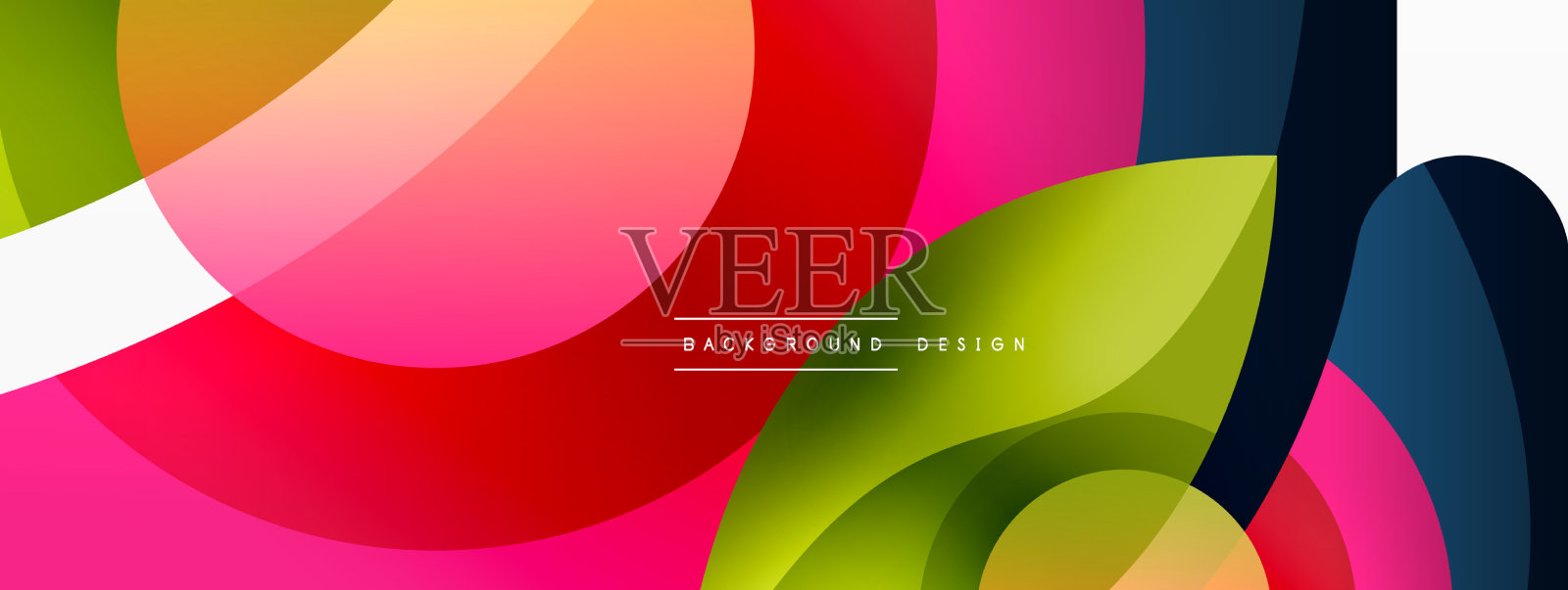 抽象背景与颜色几何形状插画图片素材