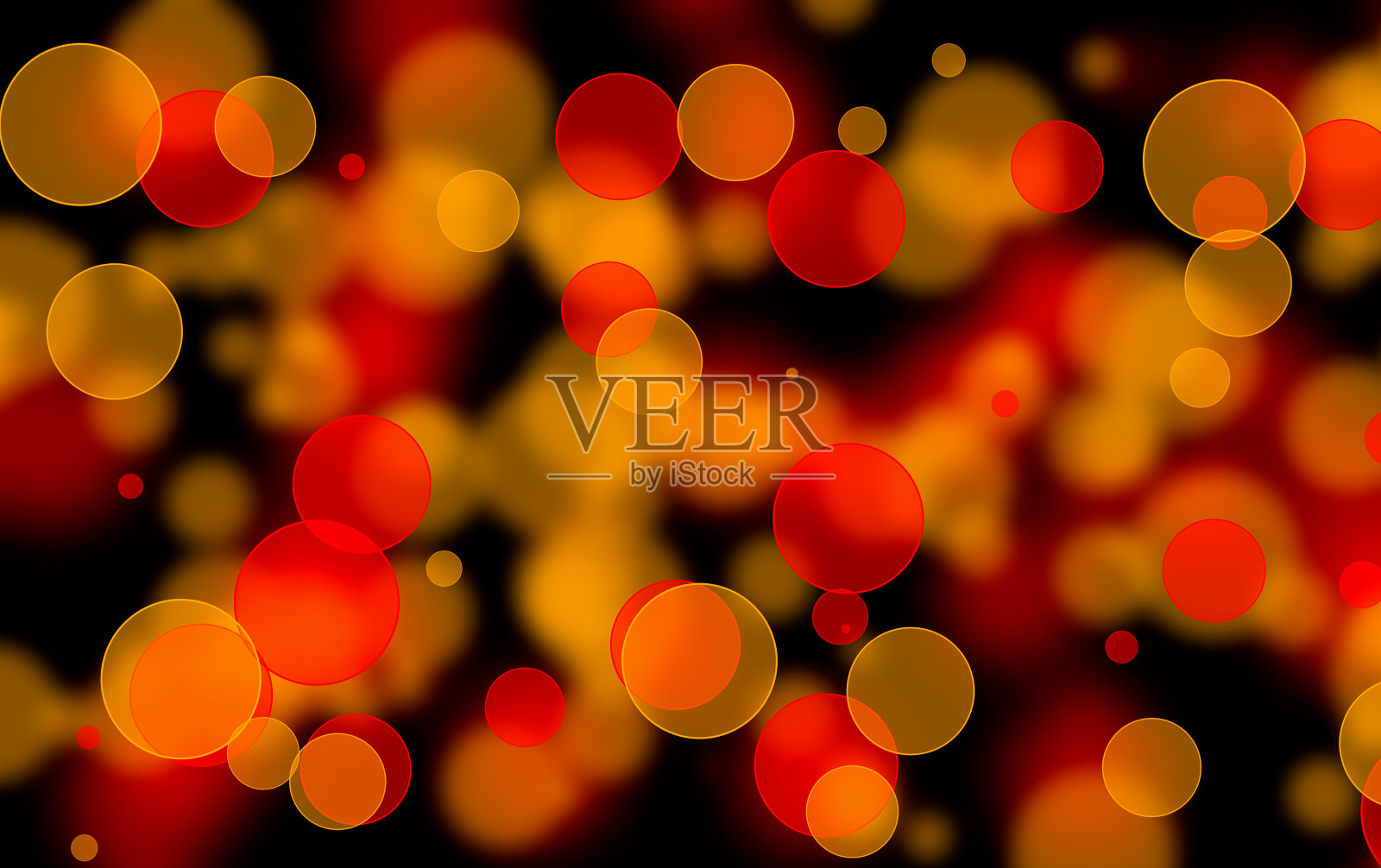 抽象魔幻散景灯光效果背景。五彩缤纷的灯光散焦。三维演示照片摄影图片