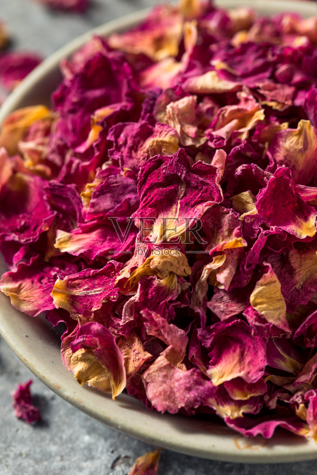 健康有机烹饪玫瑰花瓣照片摄影图片