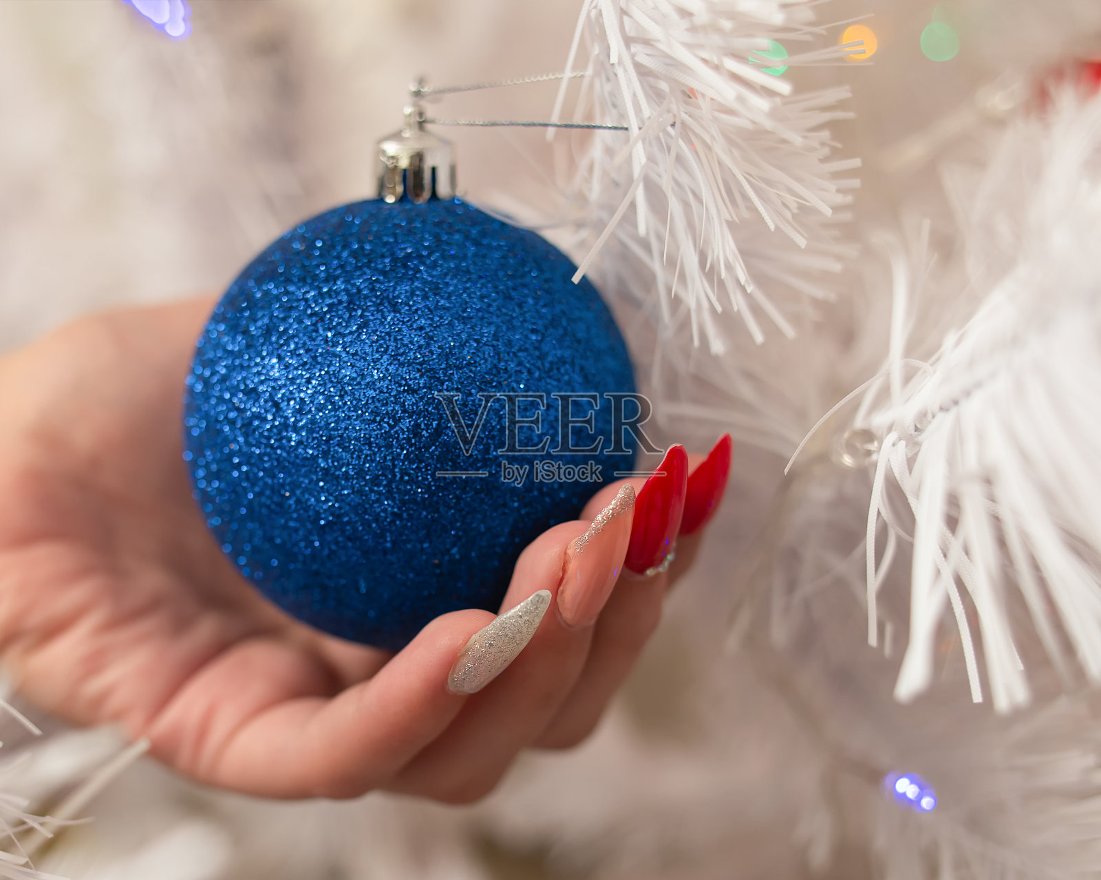 圣诞装饰特写。圣诞节和新年前夜。一个贺卡照片摄影图片