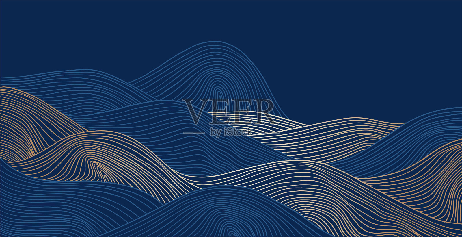 亚洲风格背景插画图片素材