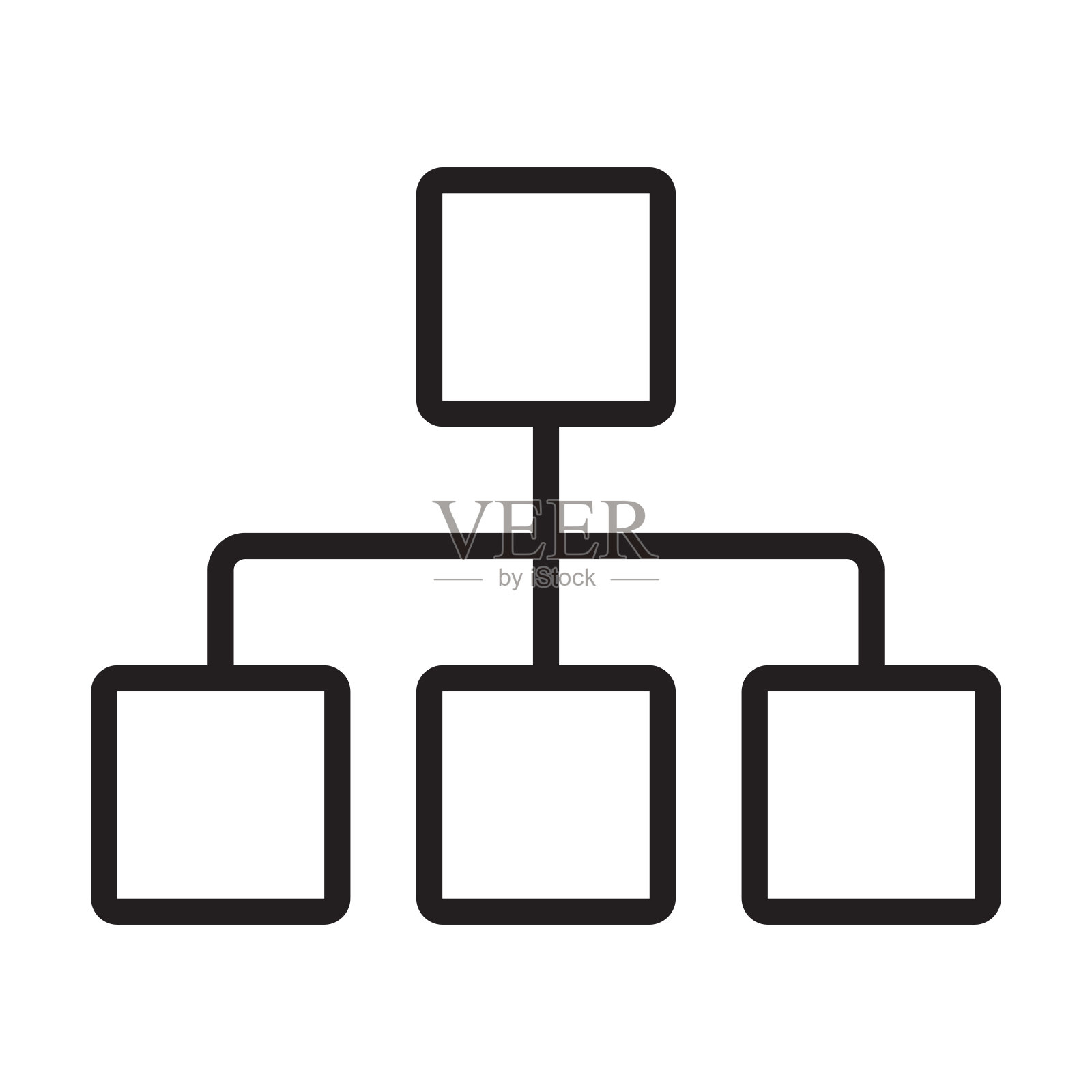 组织层次图图标矢量项目管理，项目团队，数据可视化，企业层次图图标符号为您的网站设计，徽标，应用程序，UI。说明,EPS10插画图片素材