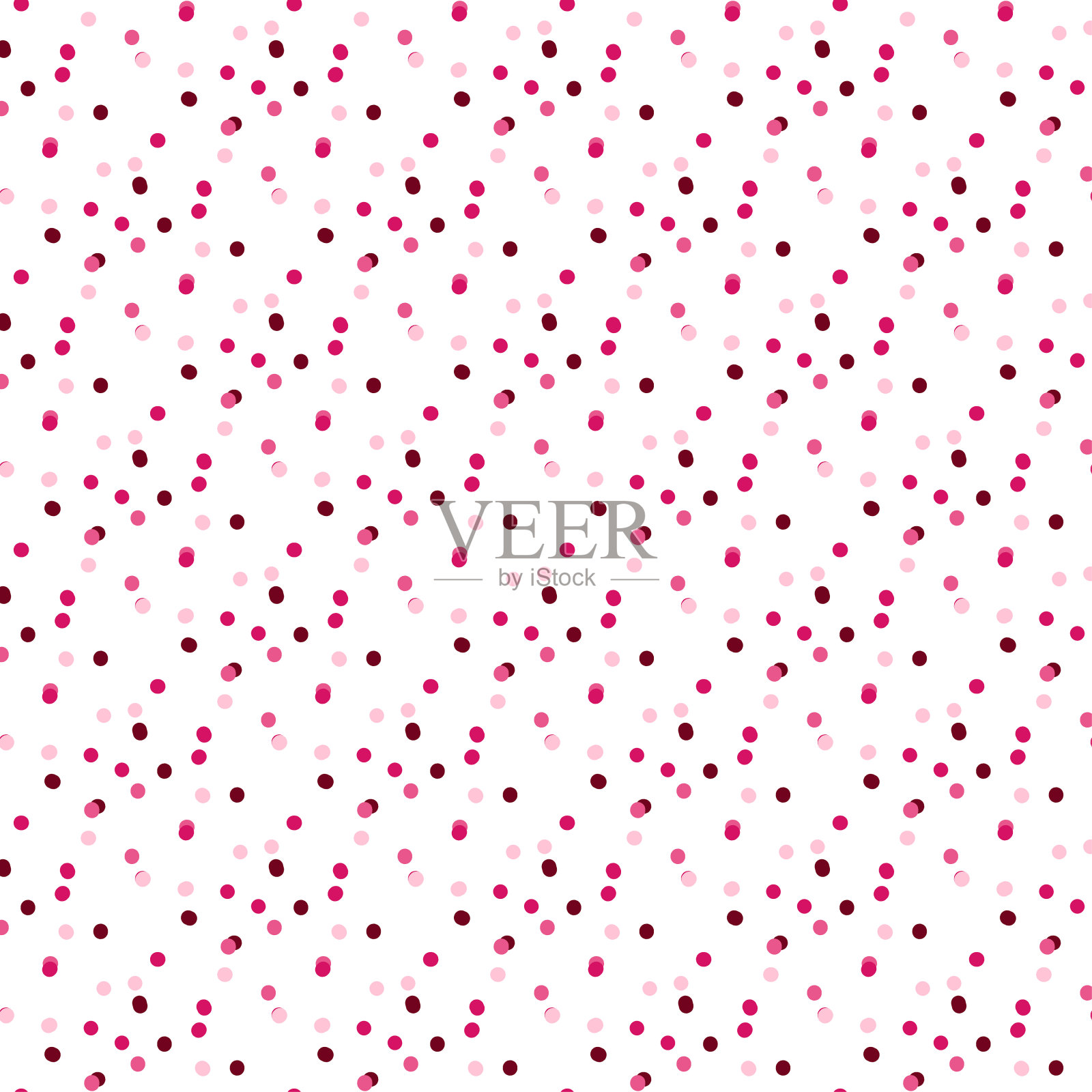 粉色圆点图案插画图片素材