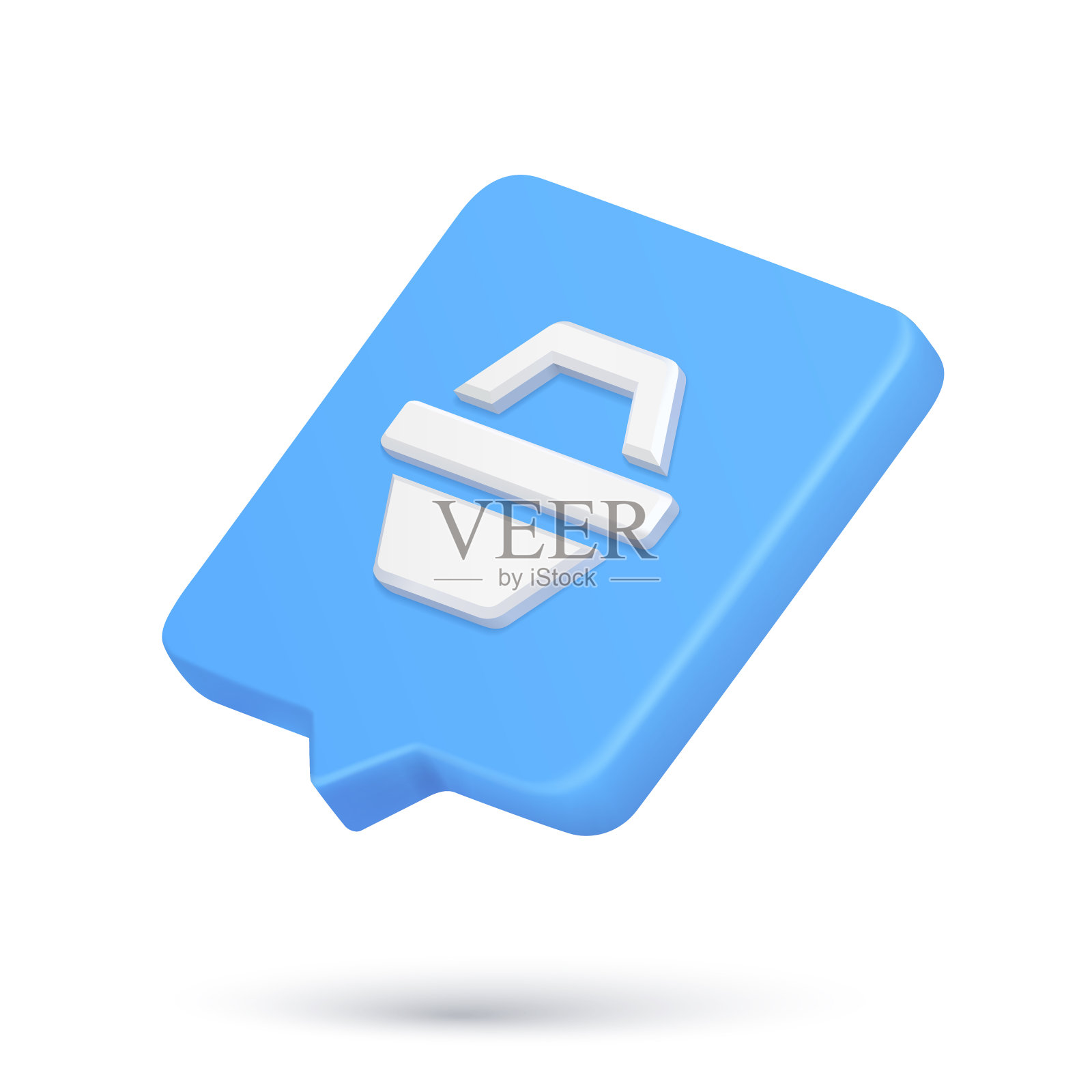 等距超市购物篮与处理3d图标网上购物网络空间警报快速提示向量图标素材