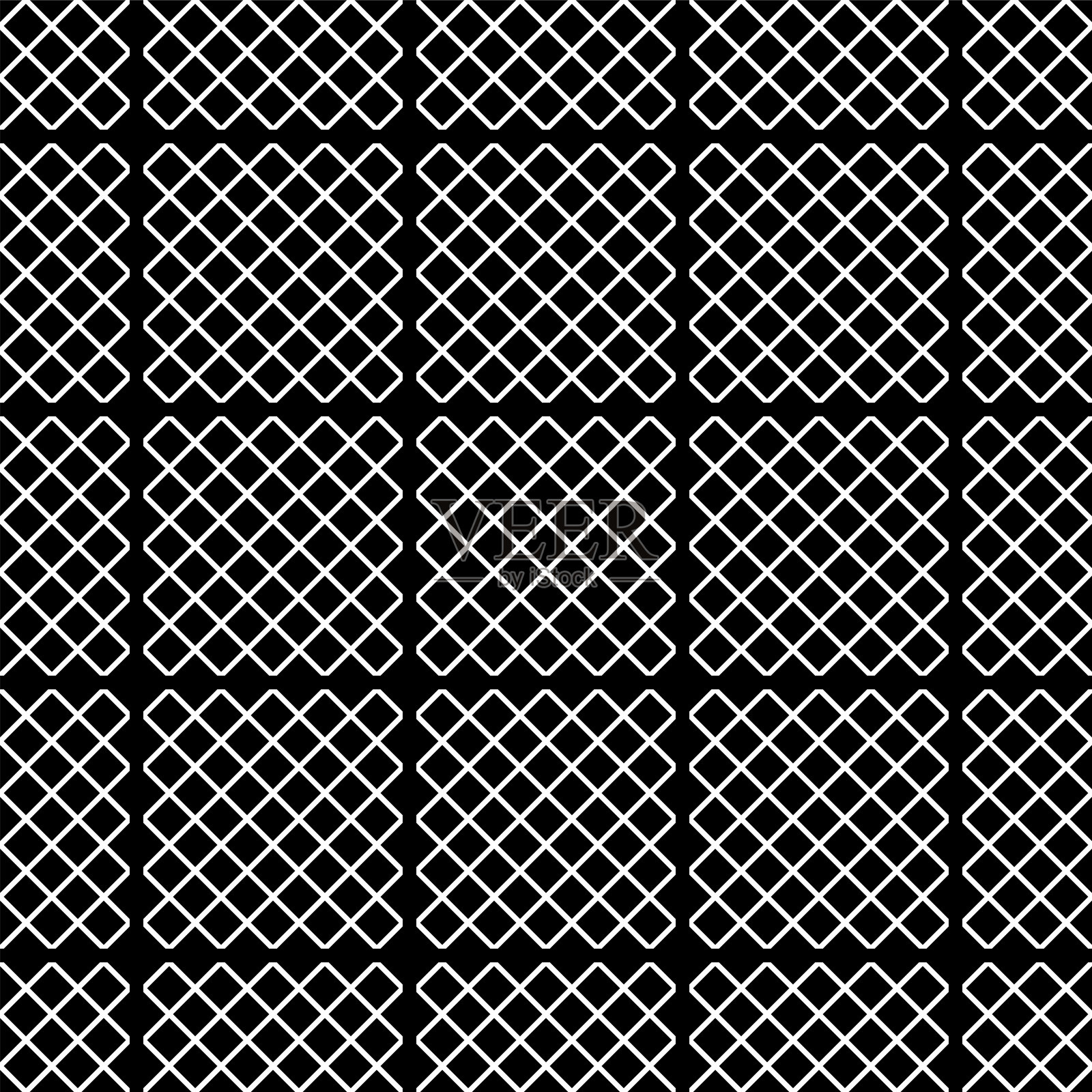 摘要无缝几何方格图案。插画图片素材