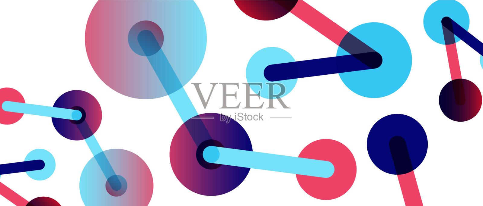 线点连接几何抽象设计元素图片