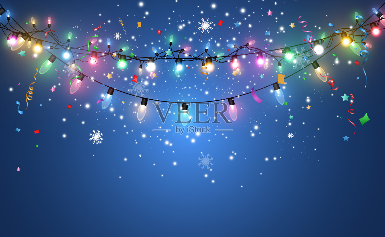 光花环的矢量插图照片摄影图片