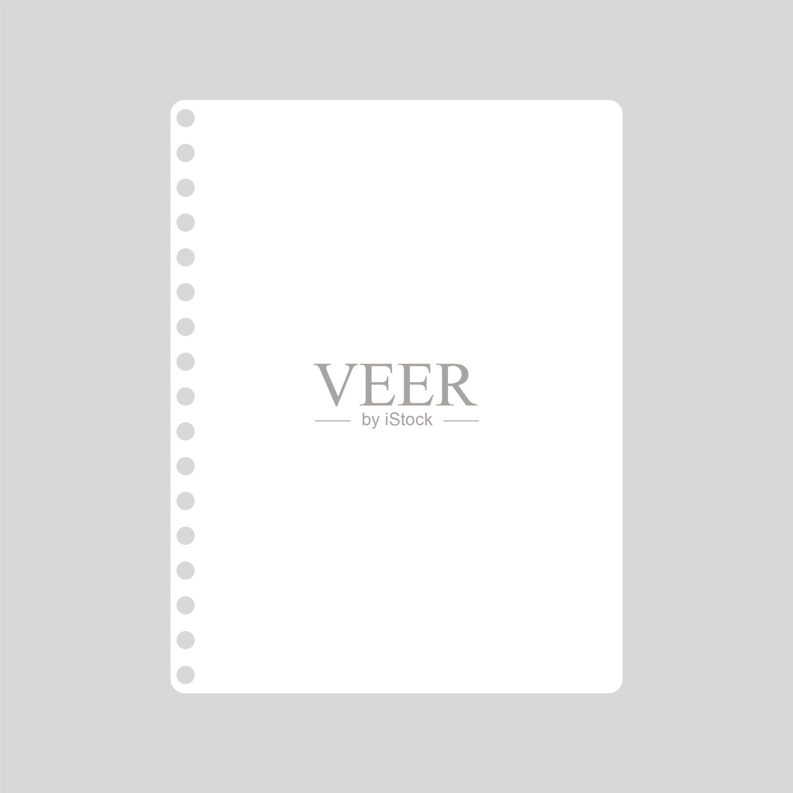 向量卡通空白纸的艺术笔记本。插画图片素材