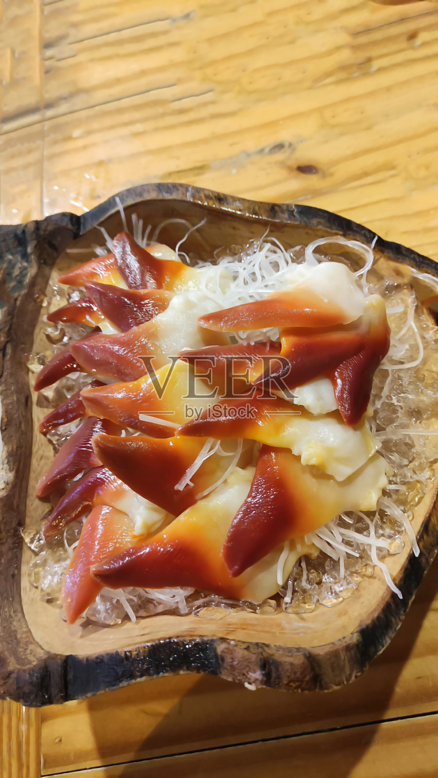 史汀生冲浪蛤生鱼片照片摄影图片