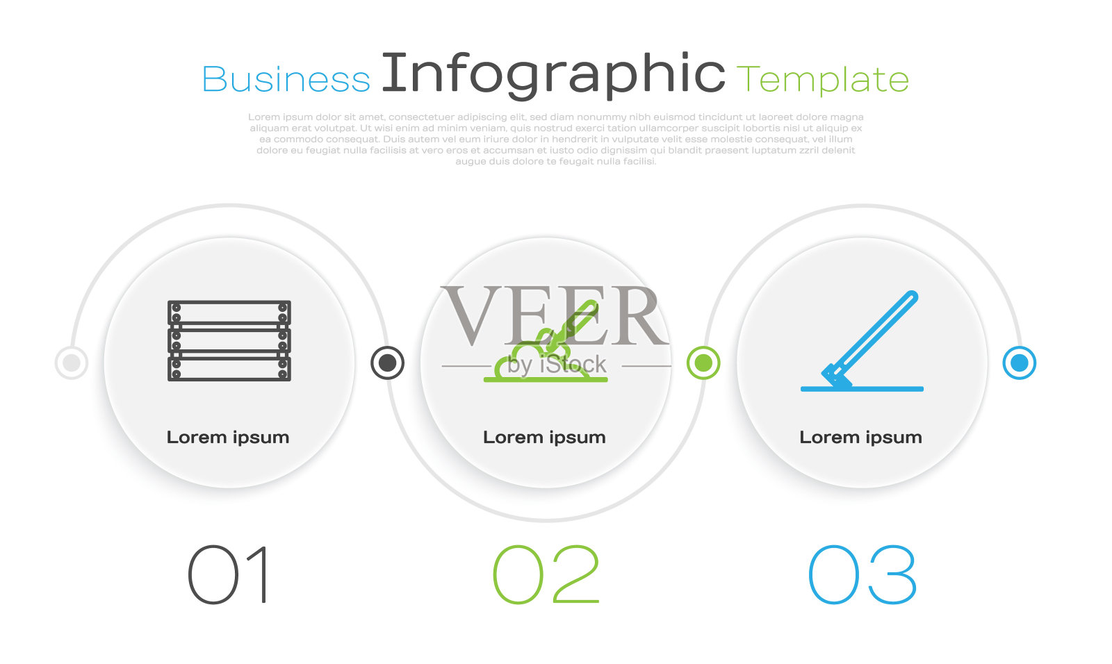 木盒，园铲或铁锹在地上，园耙在工作。业务信息模板。向量设计模板素材