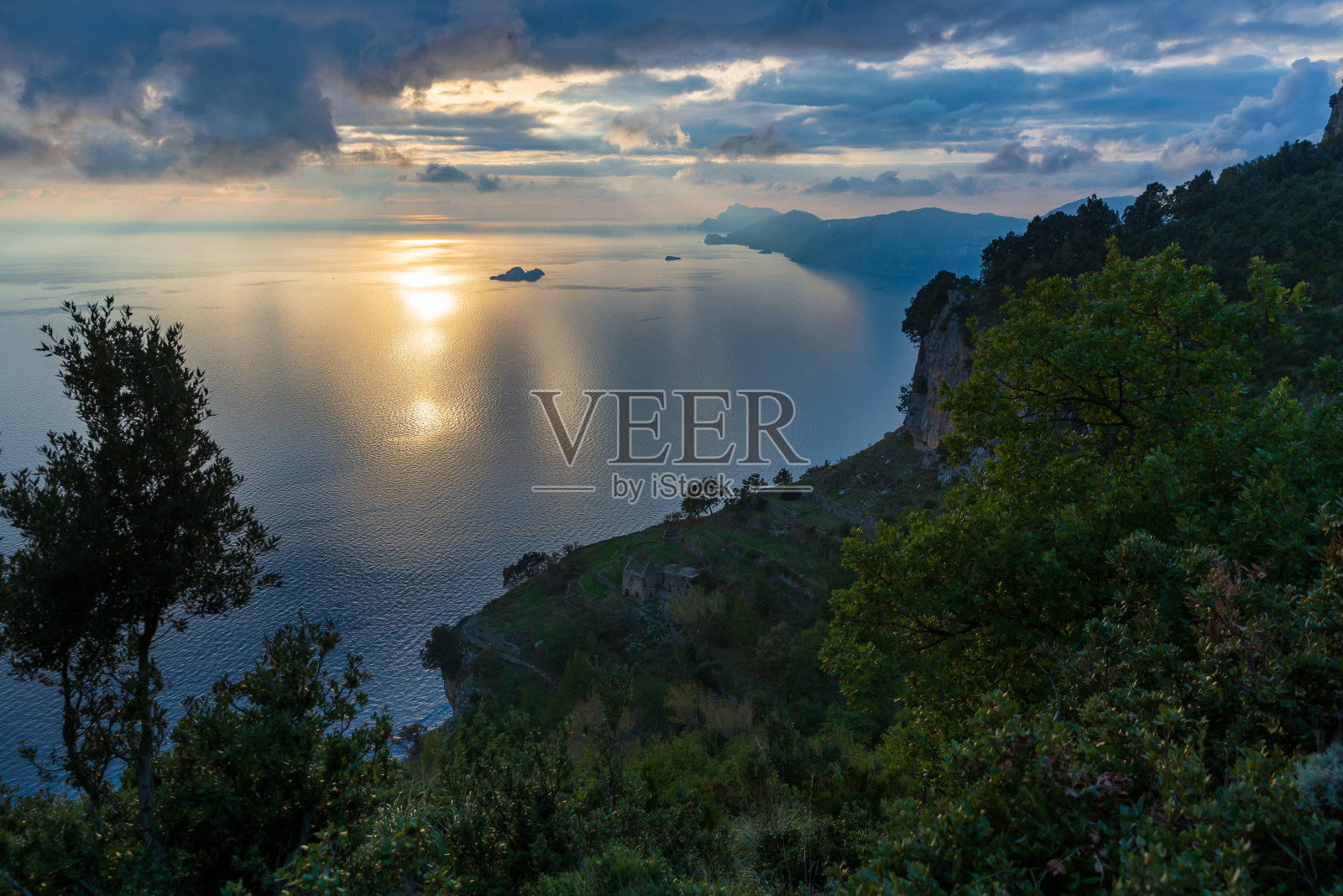 日落时分诸神之路照片摄影图片