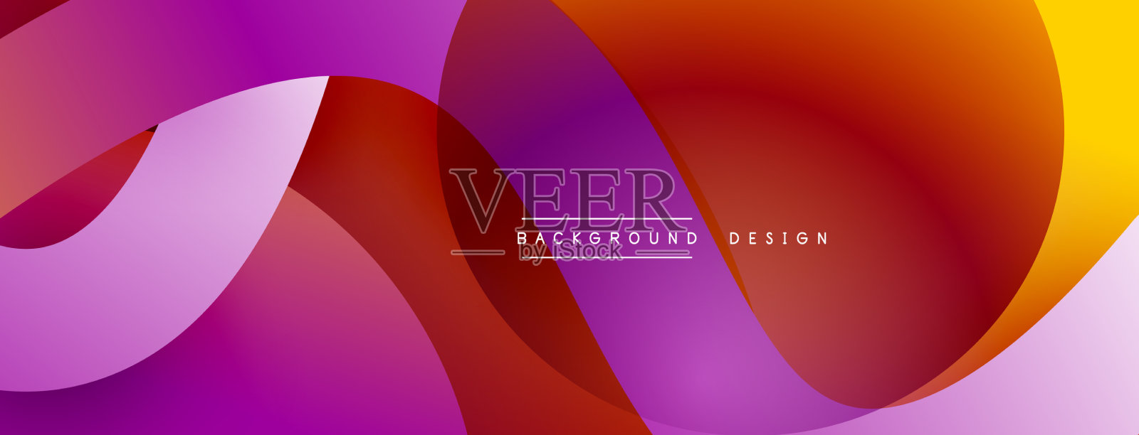 抽象的重叠线和圆几何插画图片素材