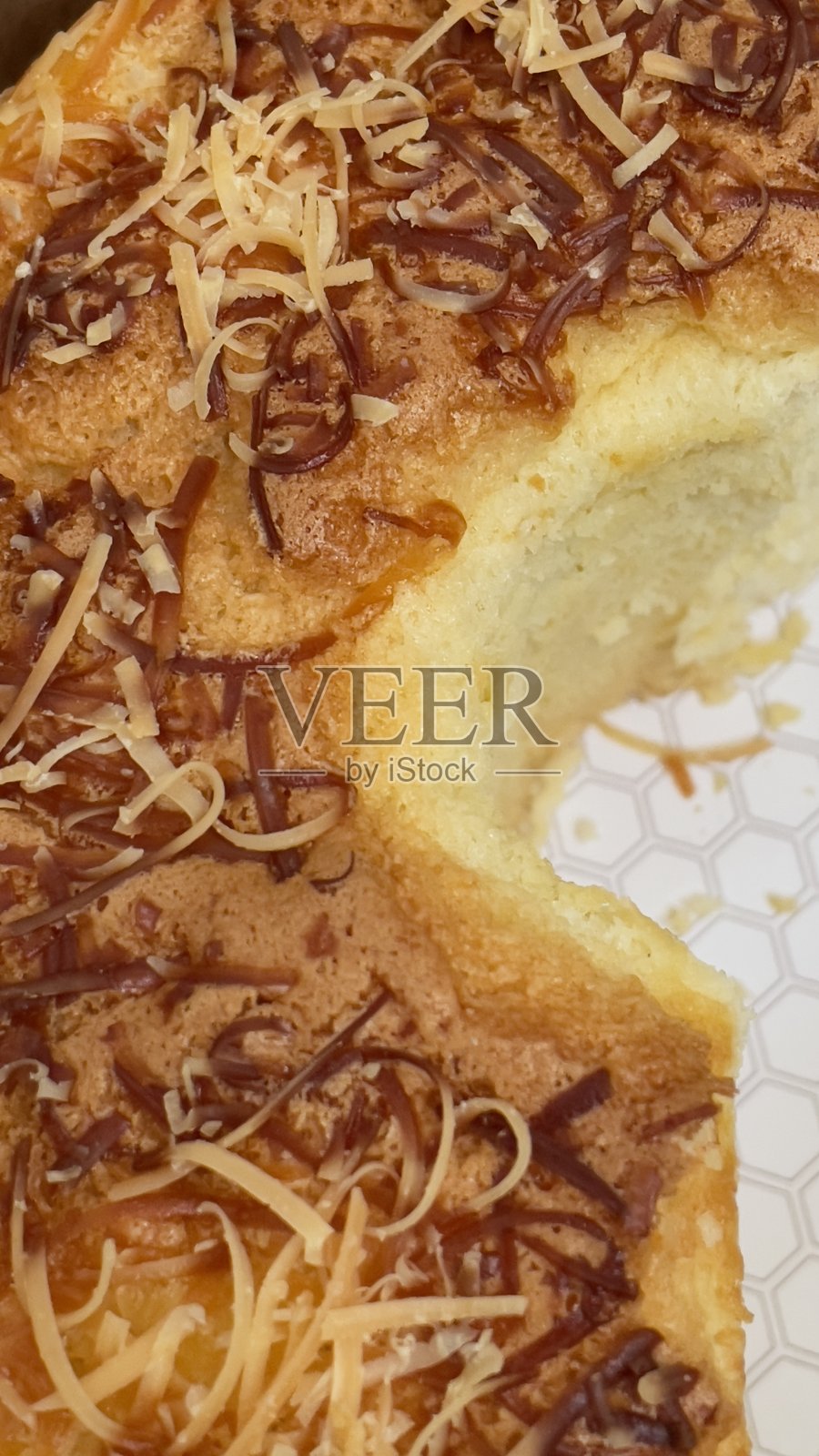 雪纺奶酪蛋糕照片摄影图片