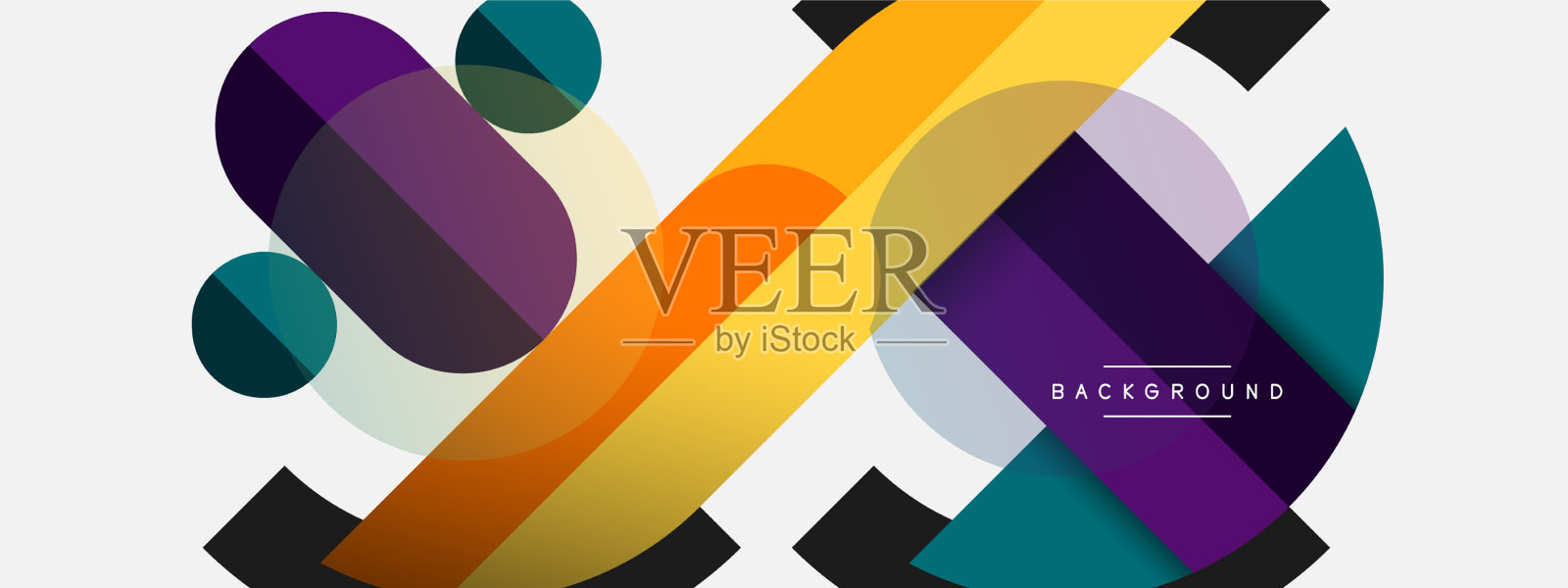 圆的几何形状，线和圆插画图片素材