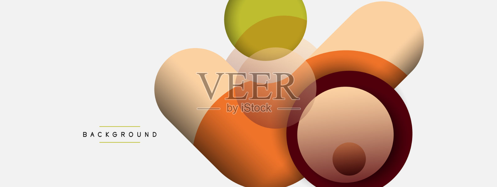 圆形和圆形的抽象背景插画图片素材