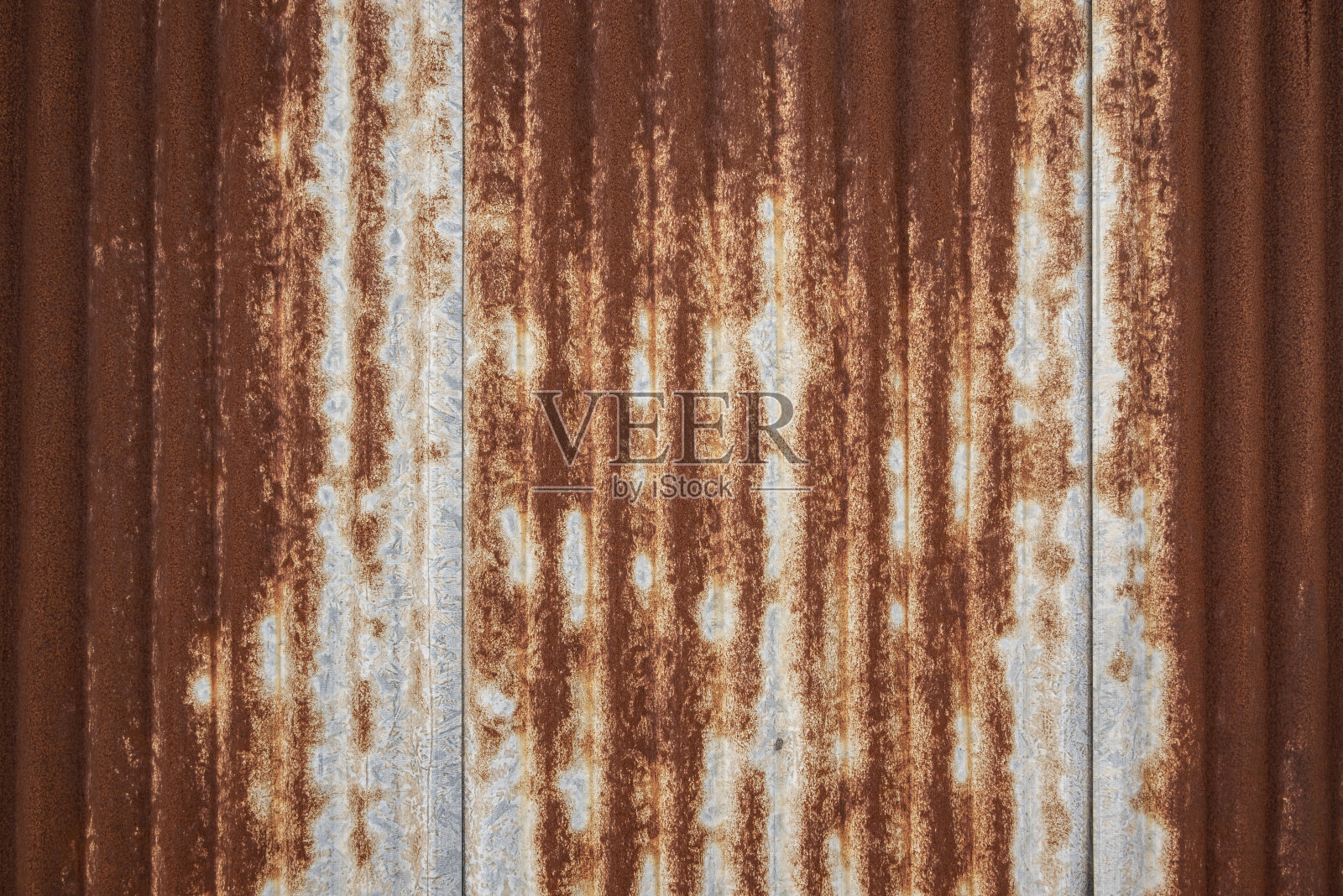 风化和生锈的波纹金属背景纹理照片摄影图片