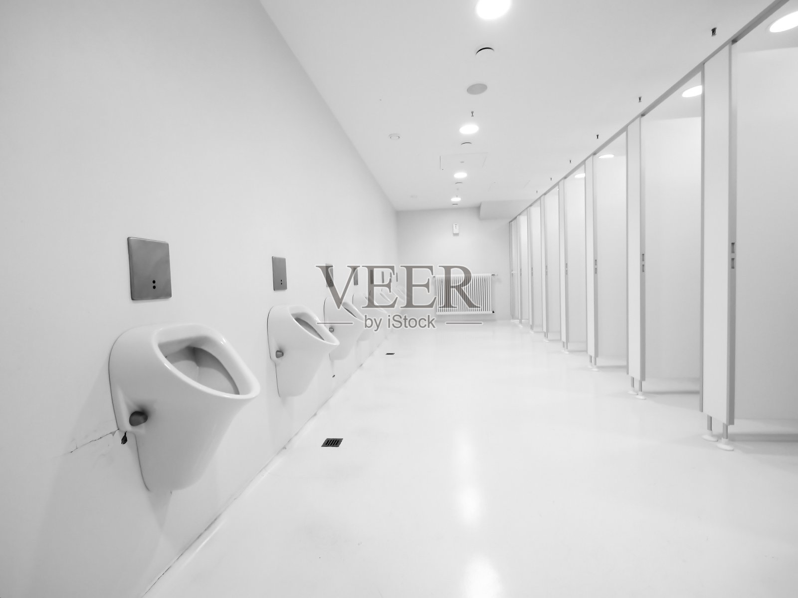 干净的新公厕空无一人照片摄影图片