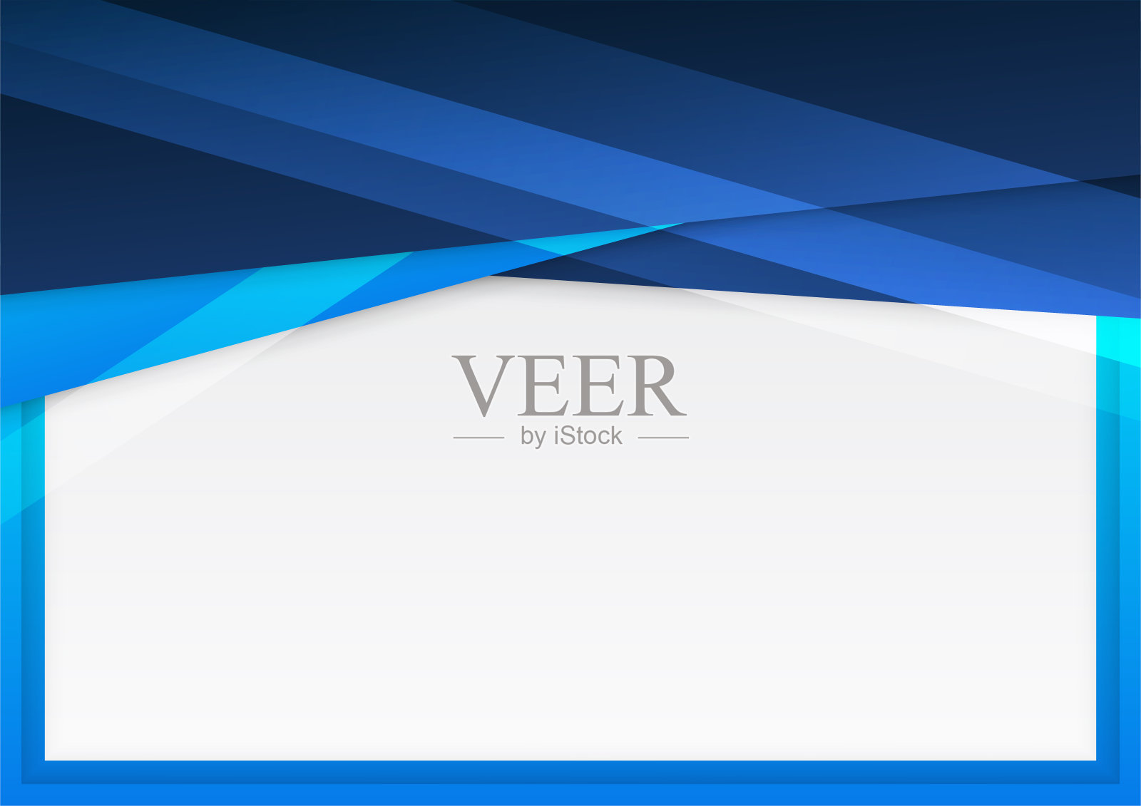 现代蓝白色抽象背景介绍与企业理念插画图片素材