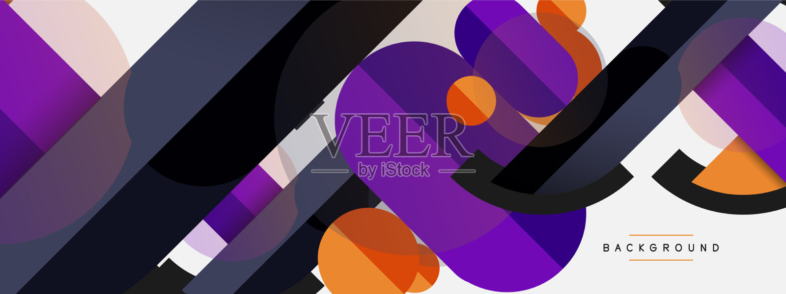 圆的几何形状，线和圆插画图片素材