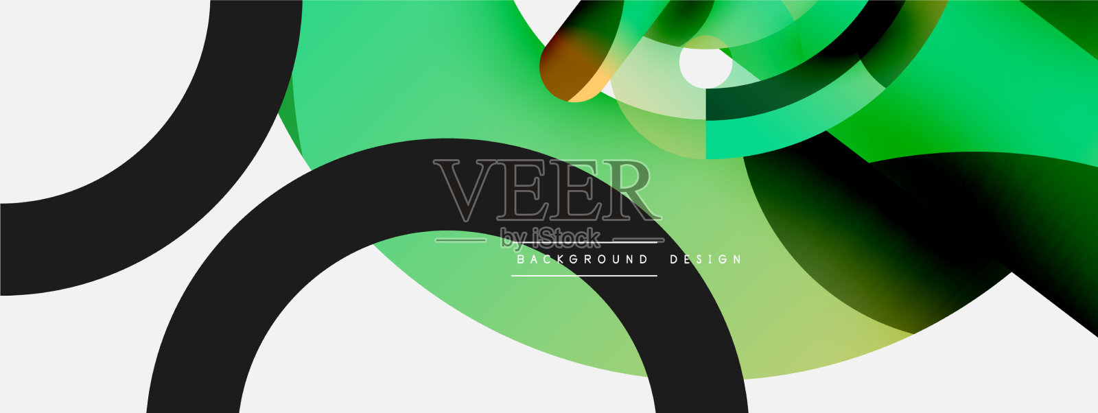 圆形、圆形和其他几何形状插画图片素材