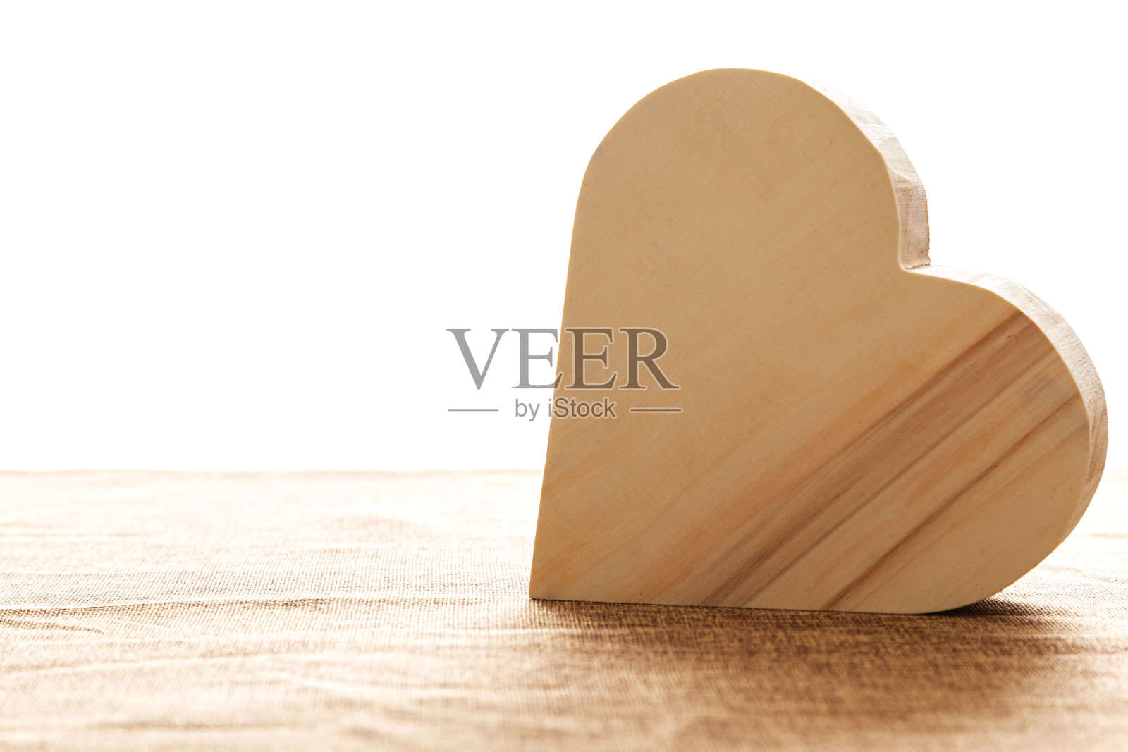 布袋上的木心照片摄影图片