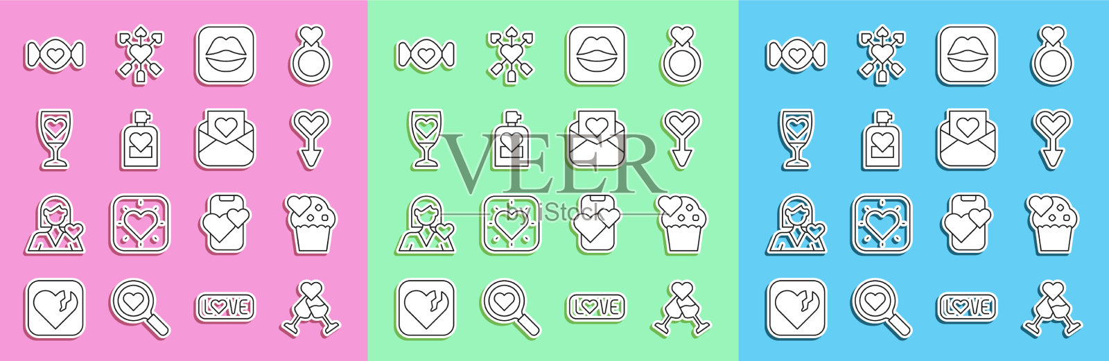 定行香槟酒酒杯的女性婚礼蛋糕图标素材