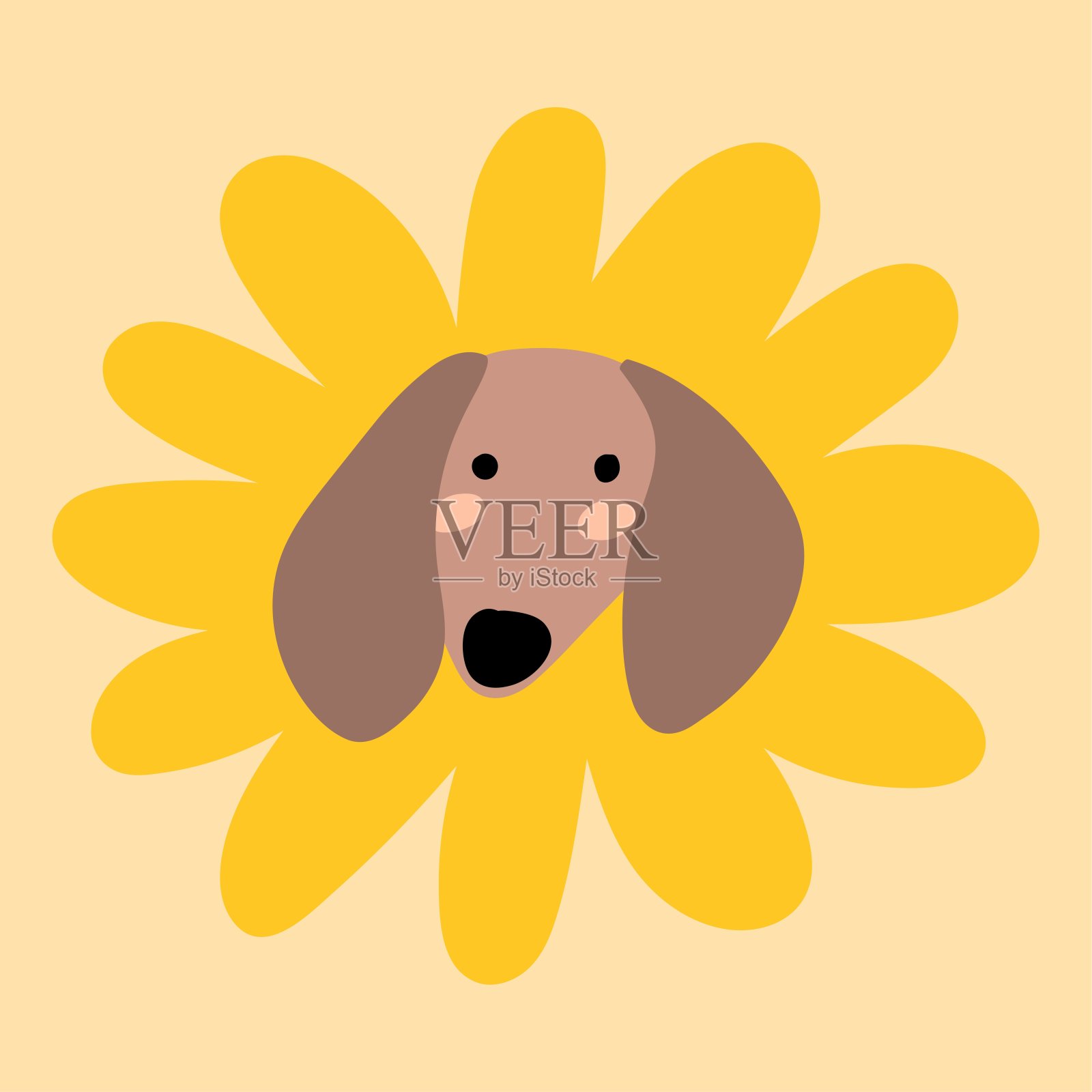 腊肠犬。插画图片素材