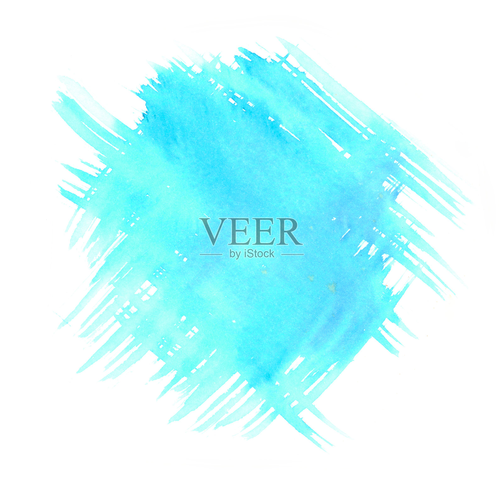 明亮多彩的充满活力的手绘孤立的水彩斑点飞溅在白色背景上照片摄影图片