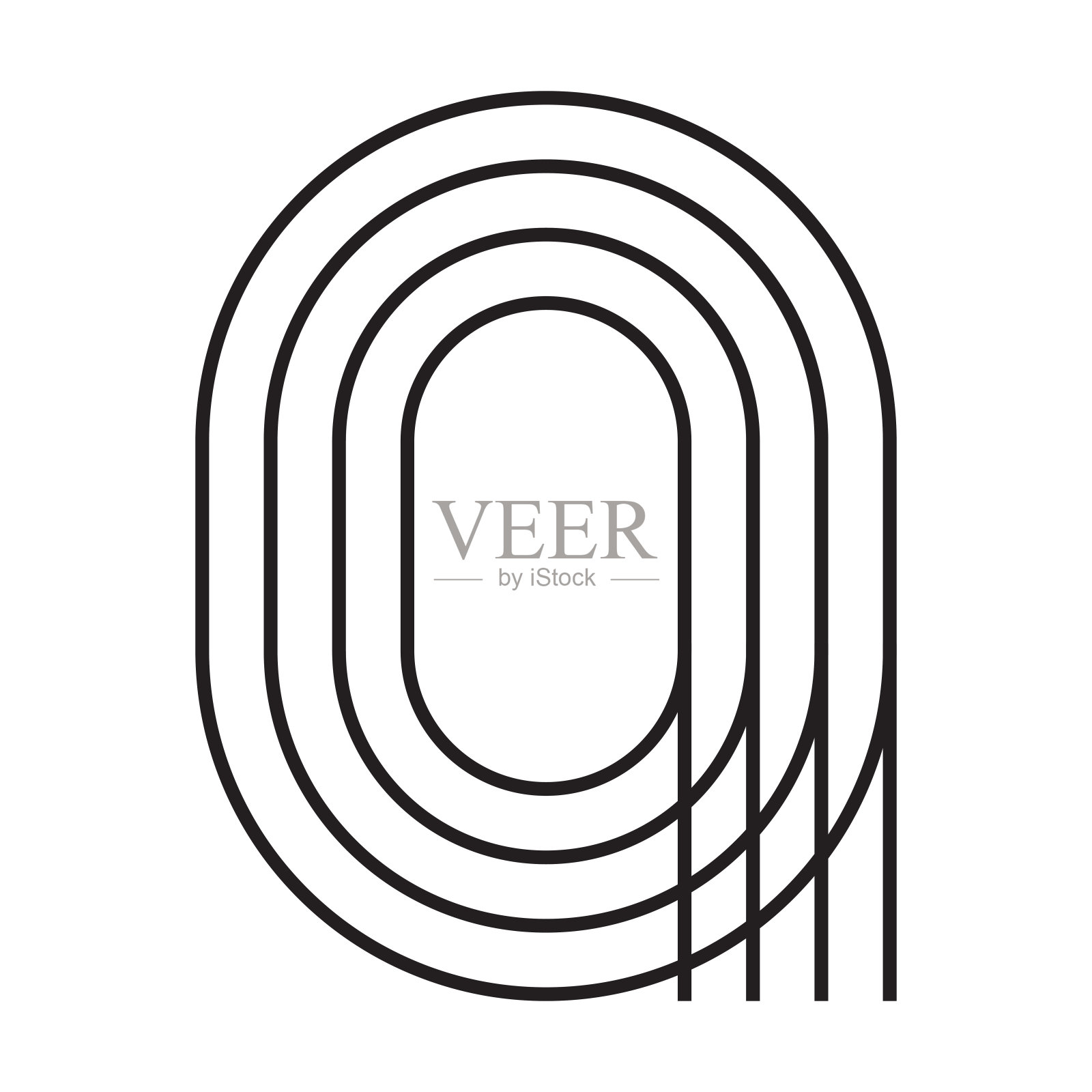 跑道图标矢量图形设计，标志，网站，社交媒体，移动应用程序，UI插图插画图片素材