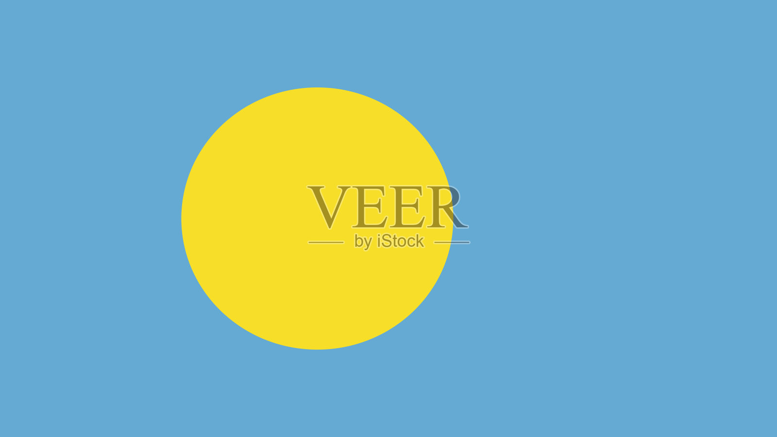 帕劳埃普斯的国旗文件-帕劳国旗矢量文件插画图片素材