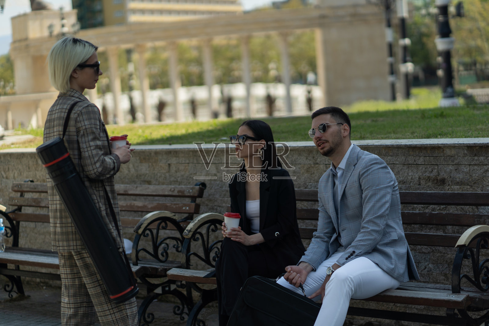 谈论计划照片摄影图片