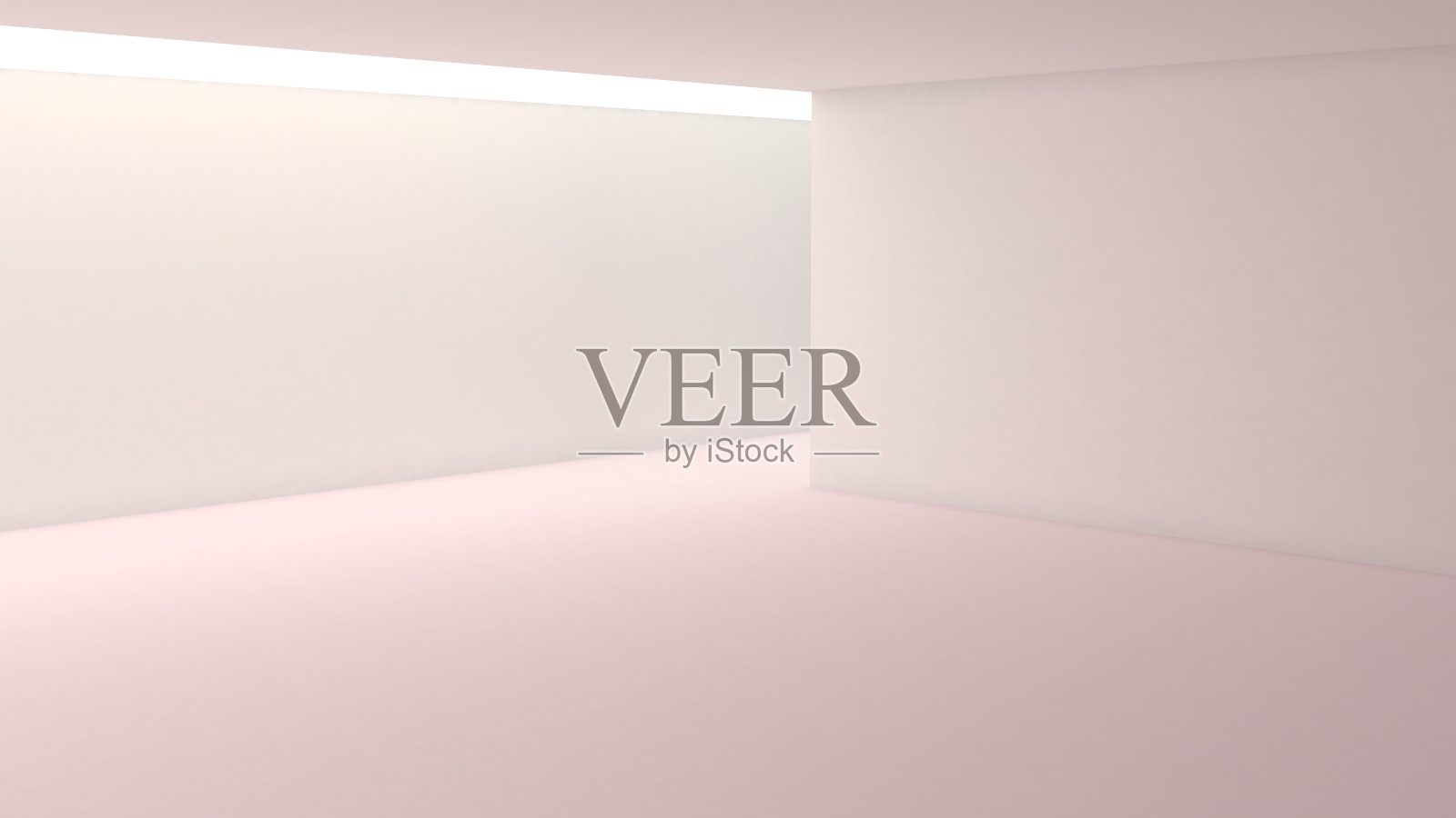 带灯光的空白白色房间照片摄影图片