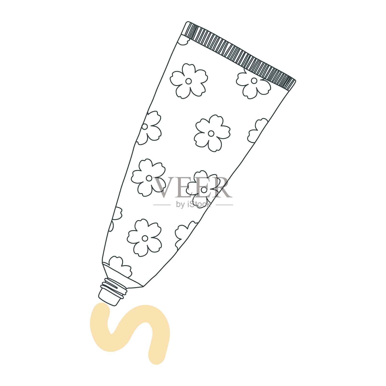 护手霜插图，保湿霜，乳液设计元素图片