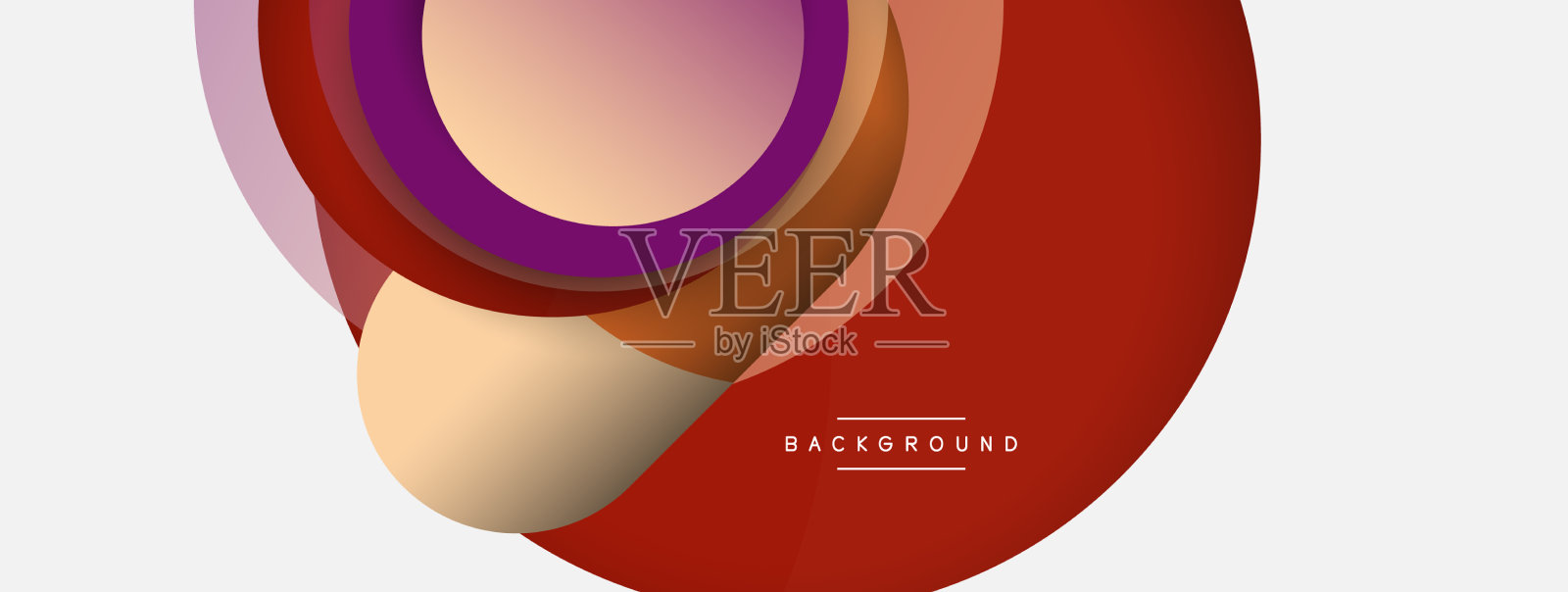 圆的形状圈最小的几何插画图片素材