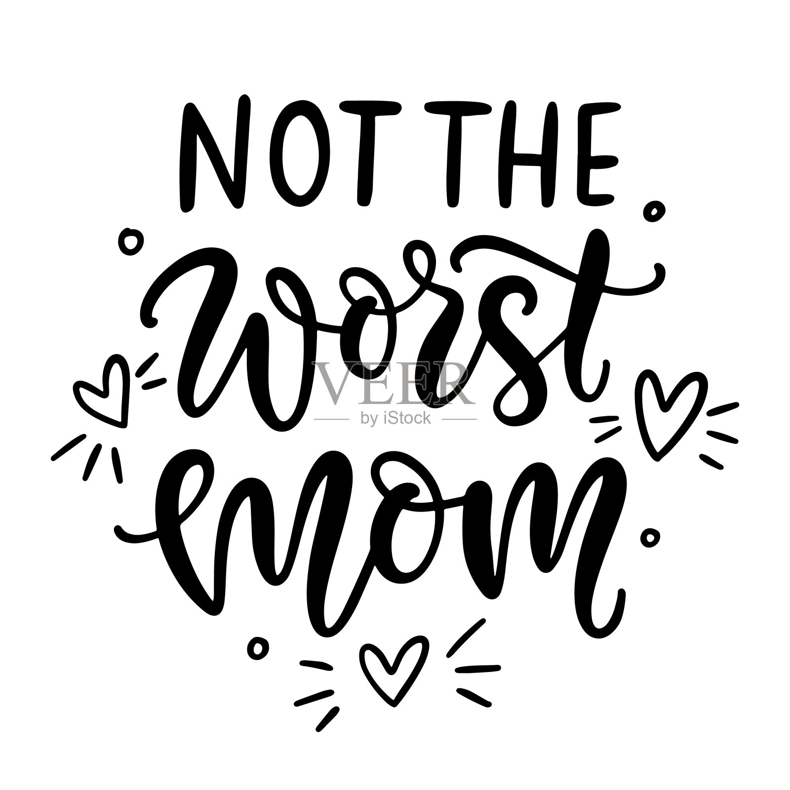 不是最坏的妈妈插画图片素材