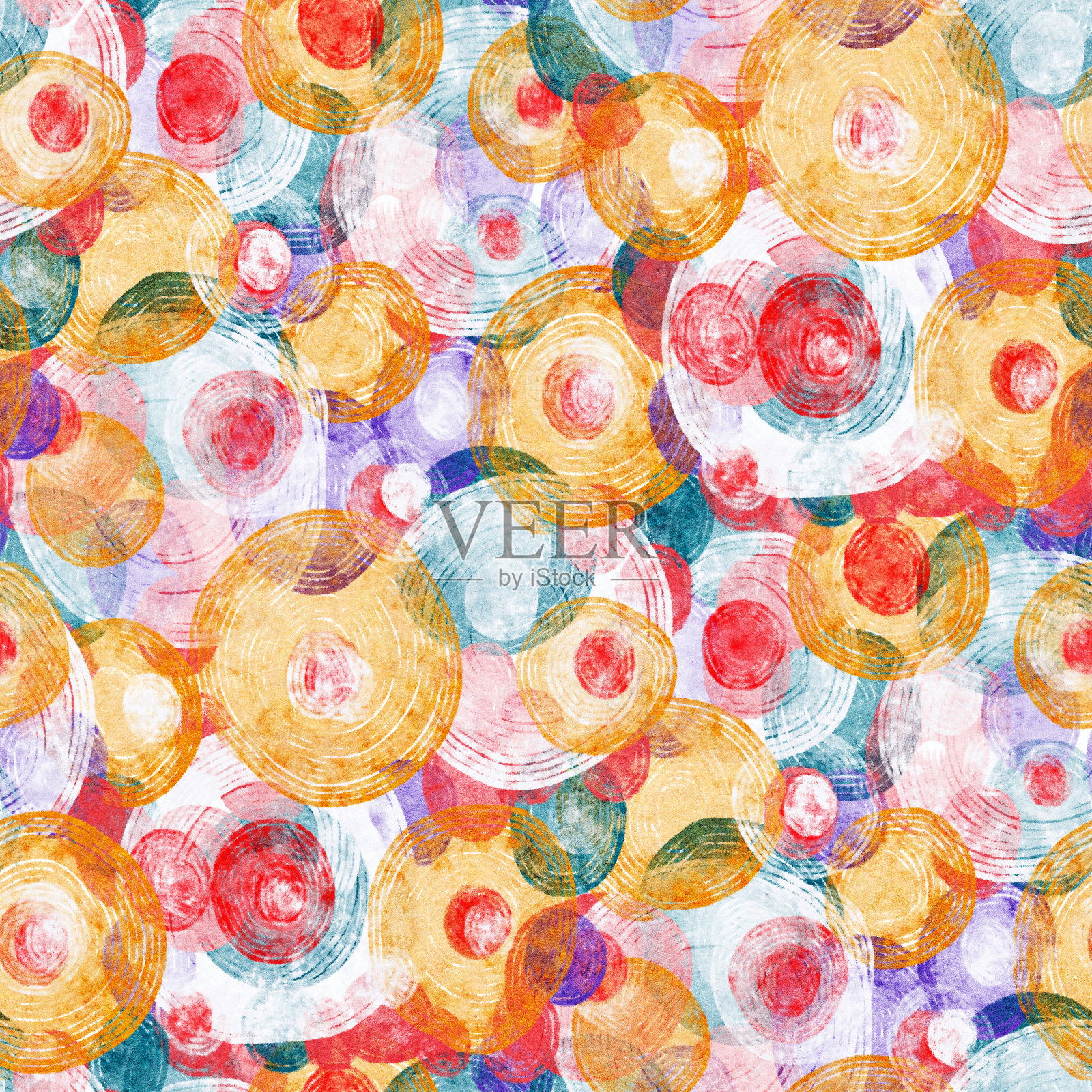 无缝图案与几何图案插画图片素材