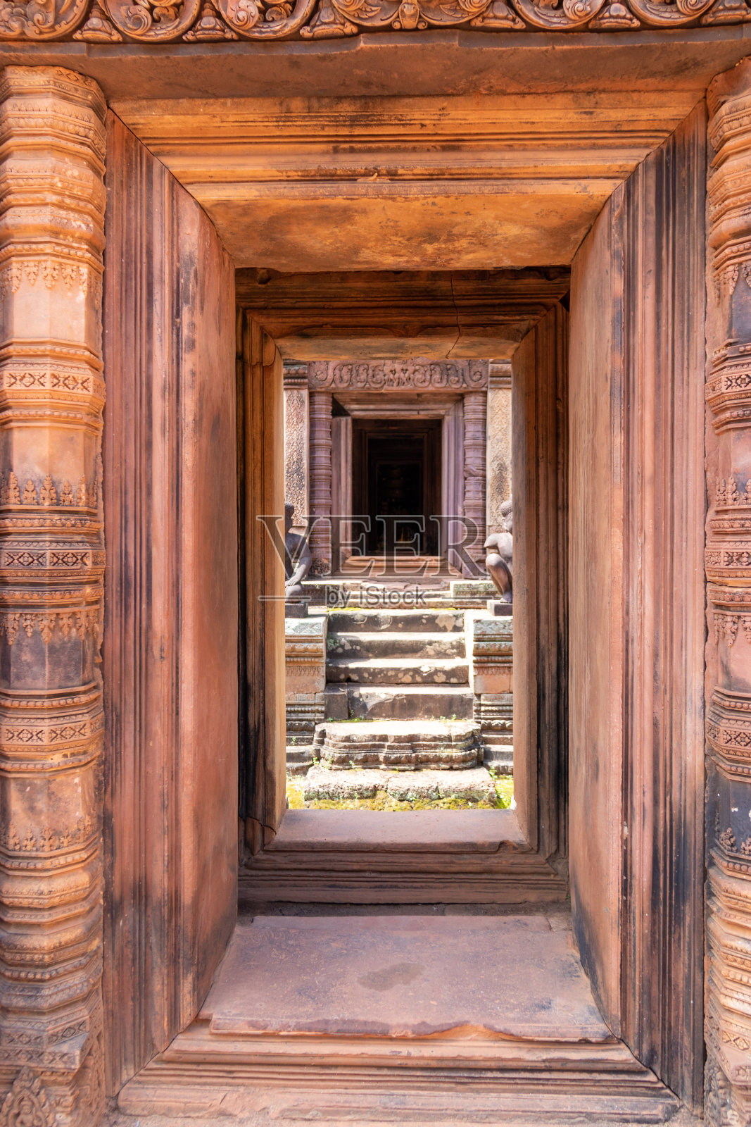 吴哥的Banteay Srei庙照片摄影图片