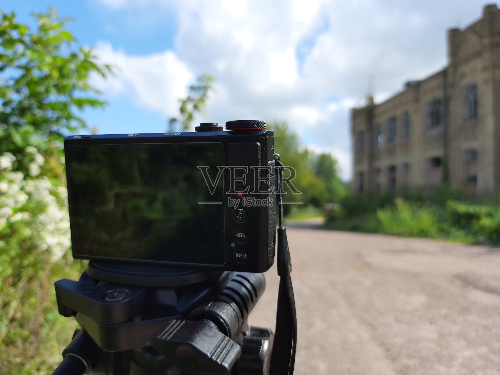 相机捕捉到一个地标照片摄影图片