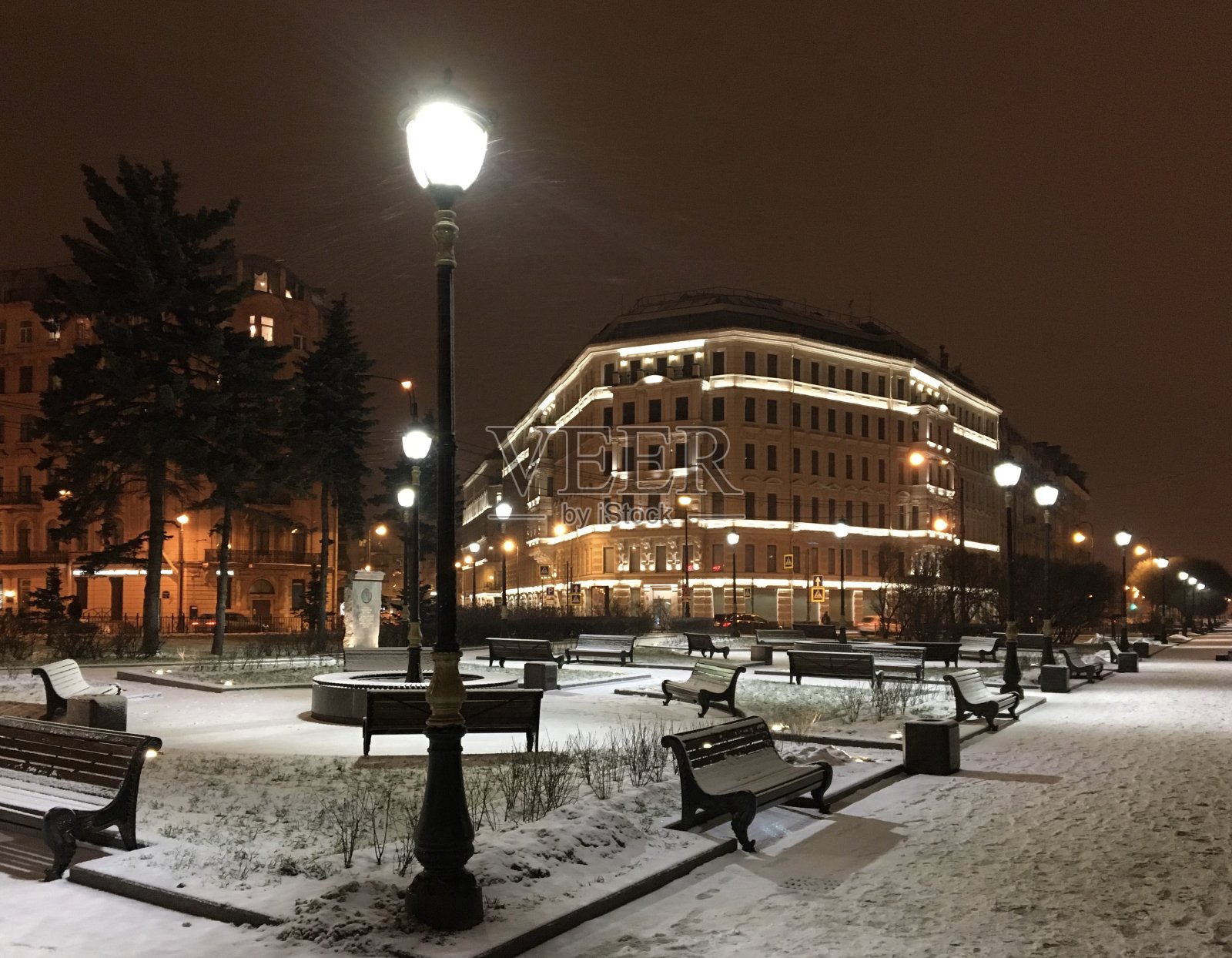 冬天的公园照片摄影图片