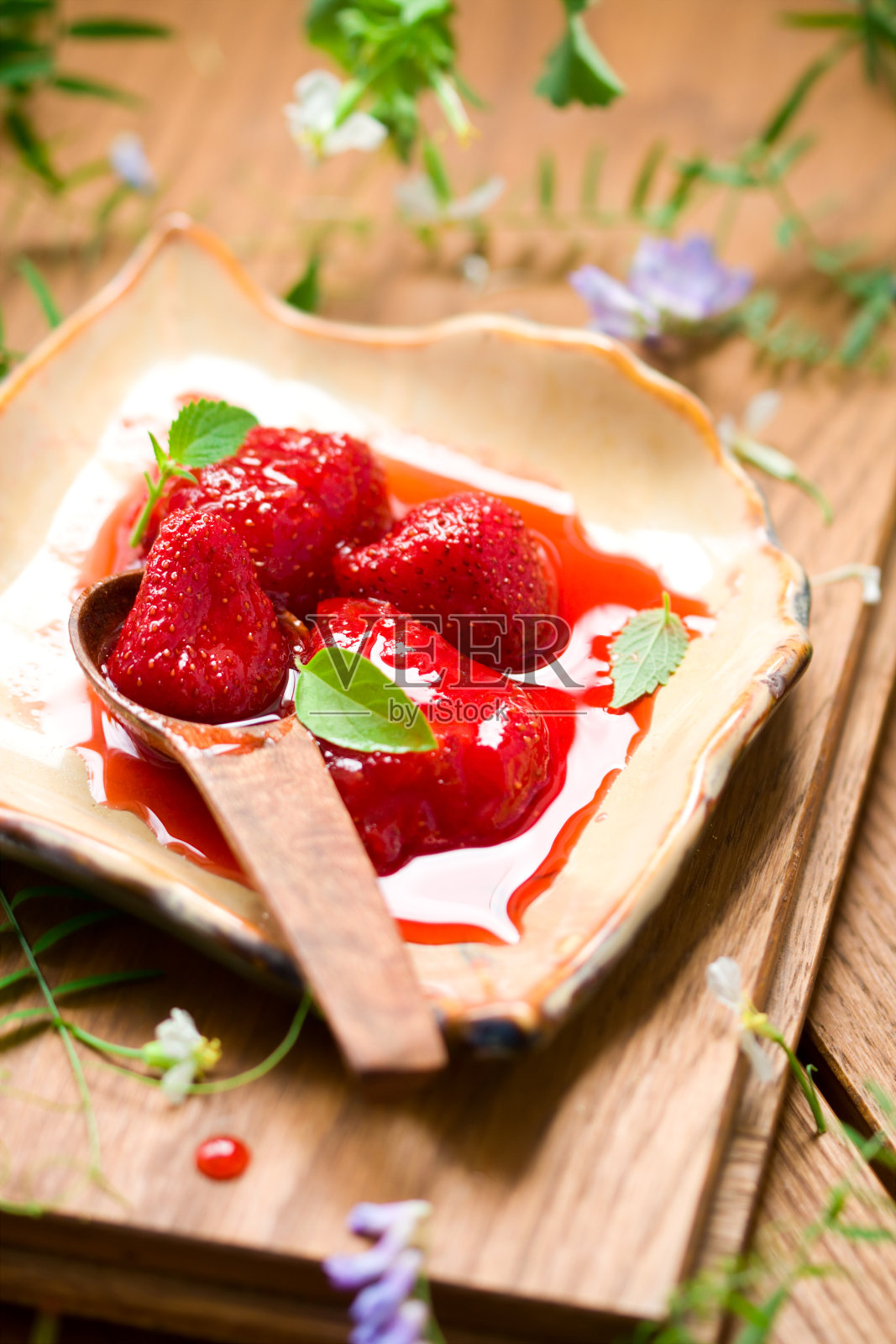 草莓小时照片摄影图片