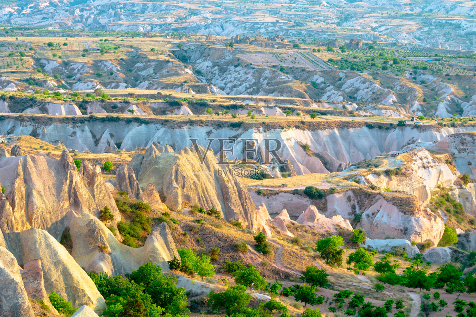 卡帕多西亚的日落美景照片摄影图片