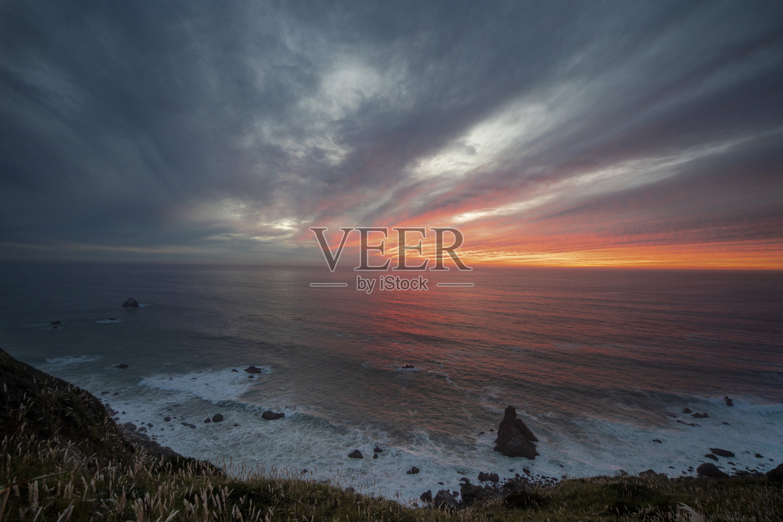 太平洋日落照片摄影图片