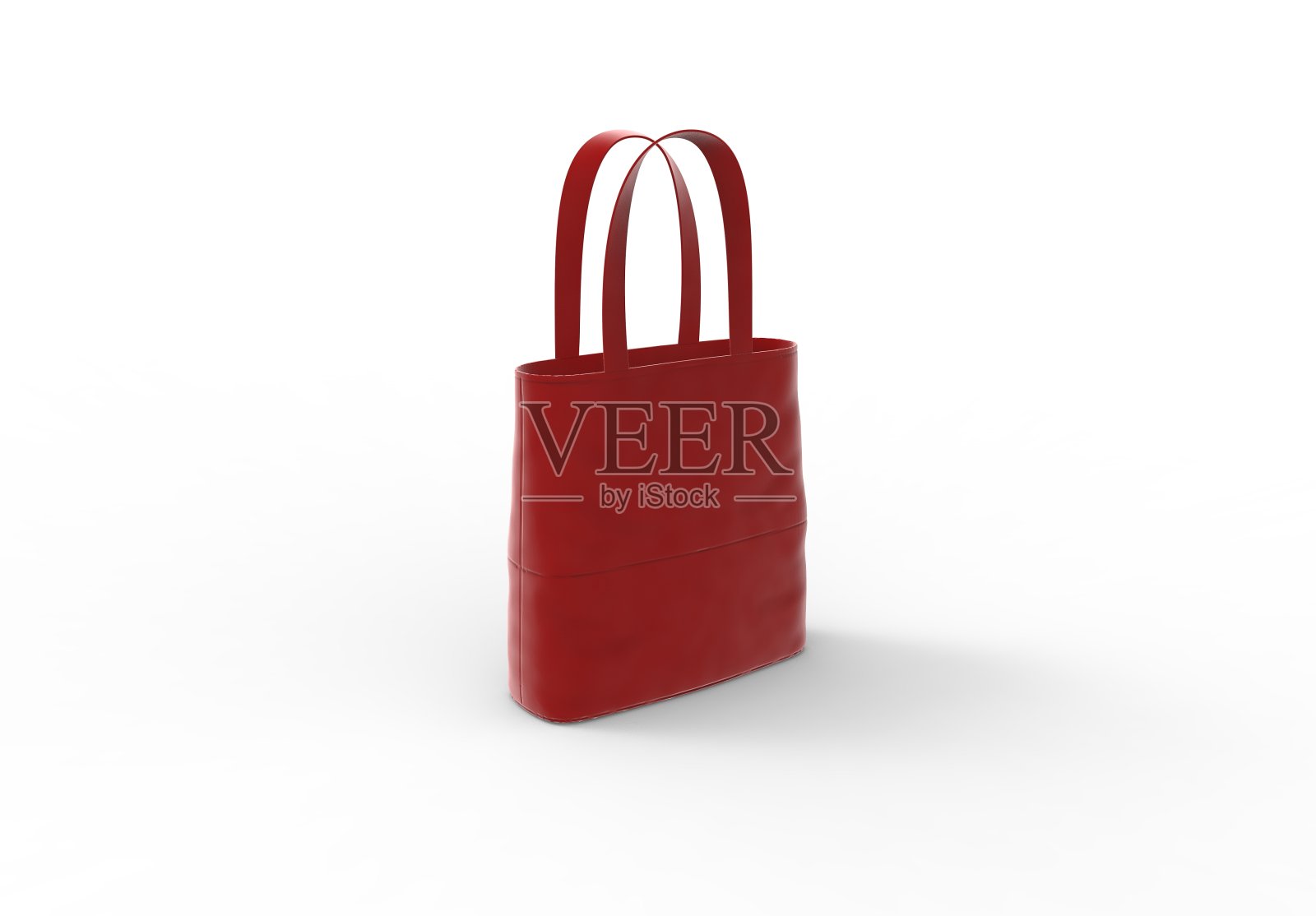 3d渲染的一个女人的钱包孤立在白色背景照片摄影图片