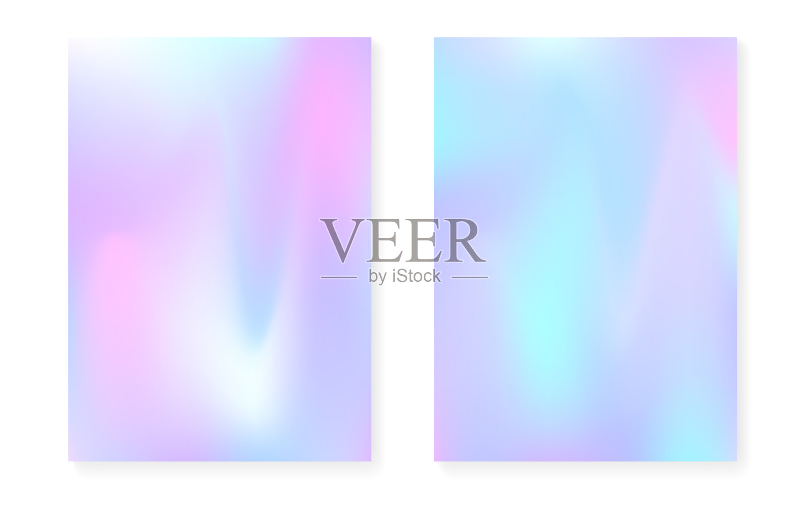 全息梯度背景设置全息图覆盖。插画图片素材