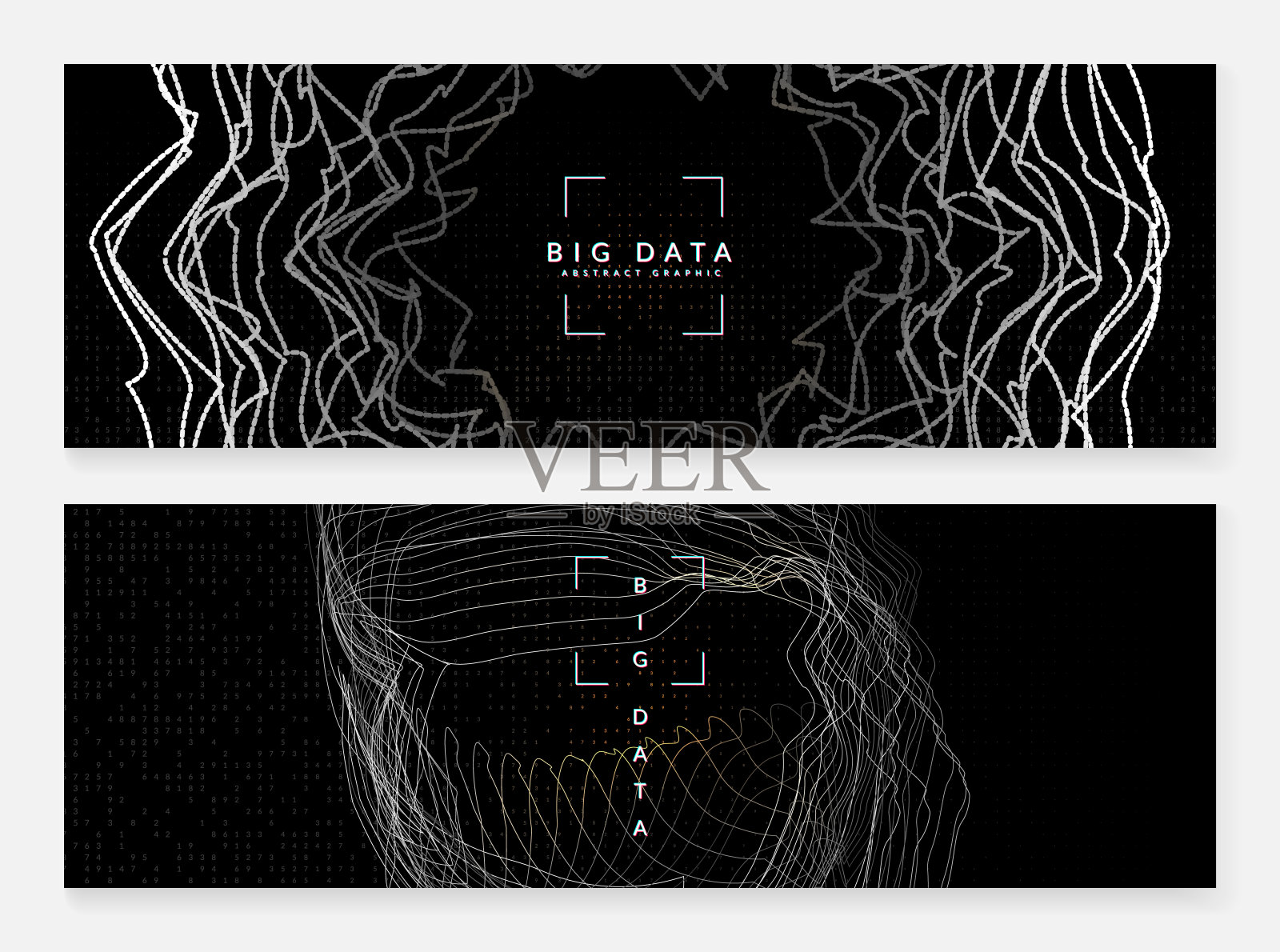 数字技术的抽象背景。插画图片素材