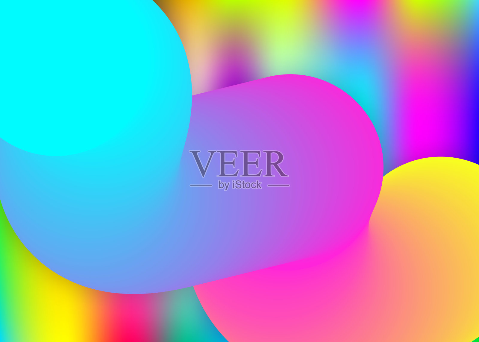 流体动力背景，具有液体形状和元素。插画图片素材