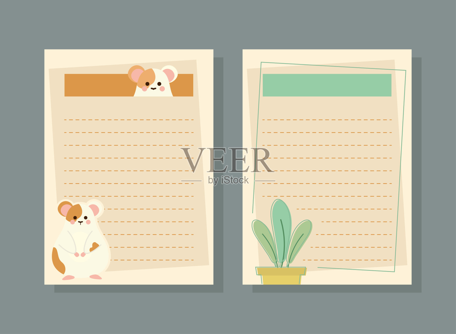 笔记本的论文报告设计模板素材