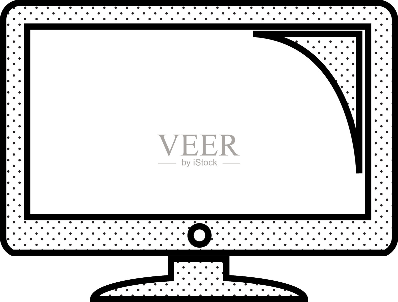 电视图标符号设计插画图片素材