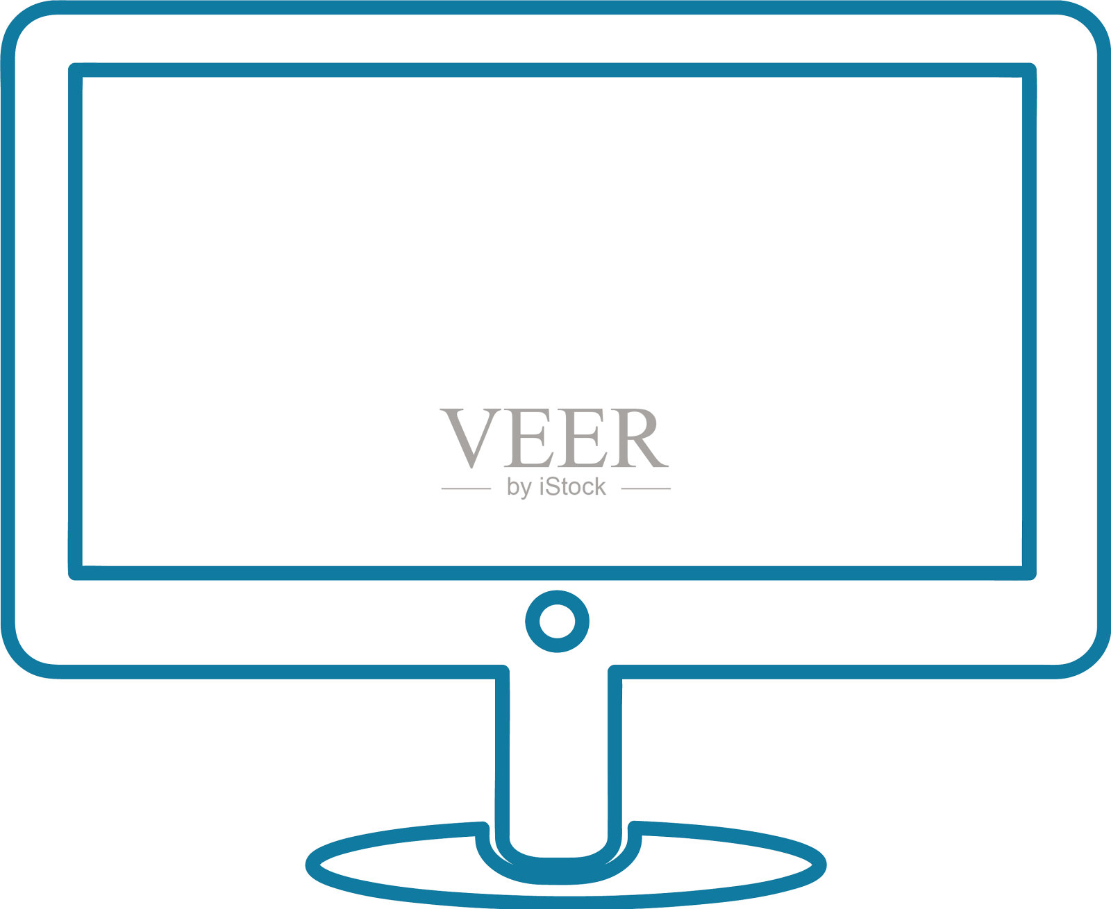 电视图标符号设计插画图片素材