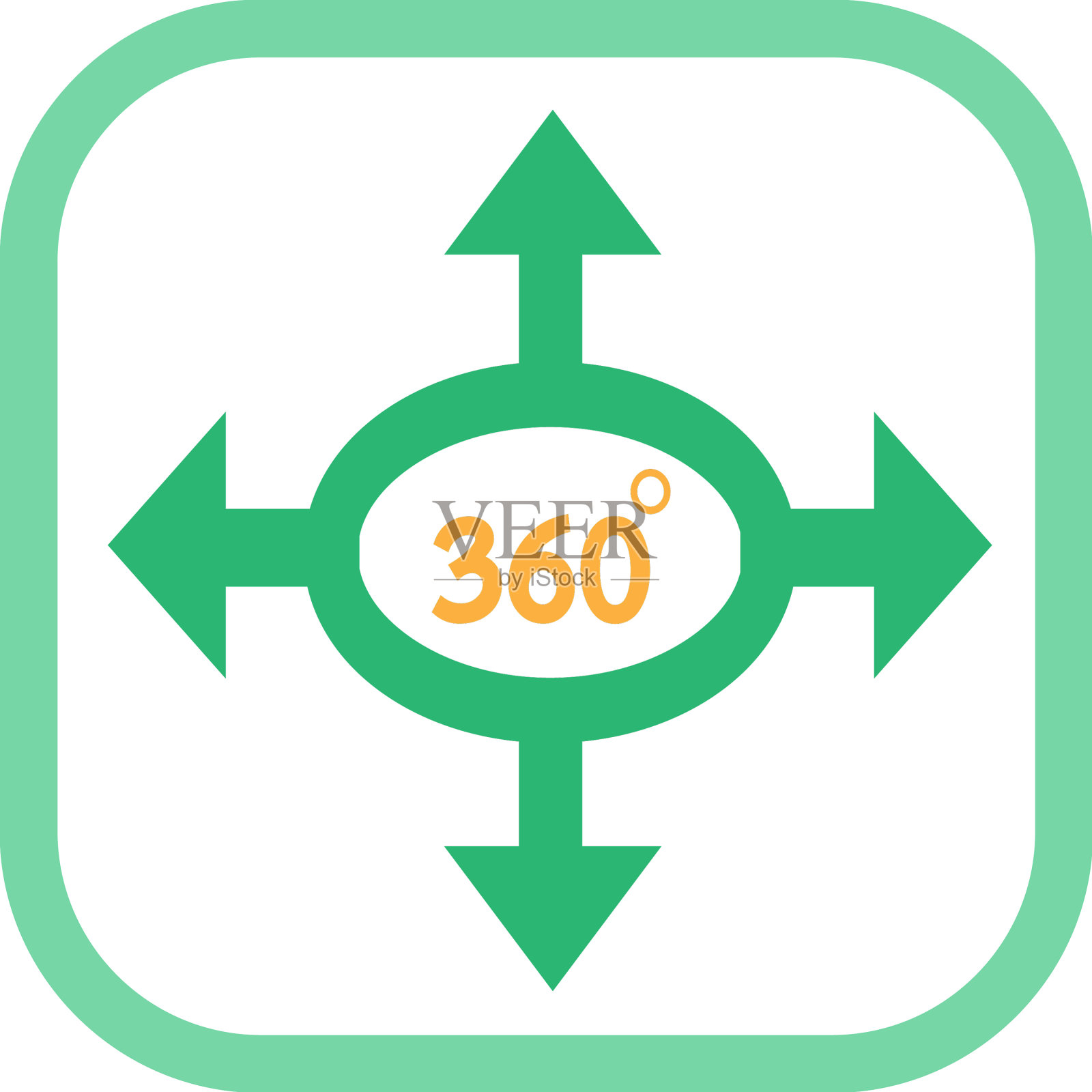 360度图标符号设计插画图片素材